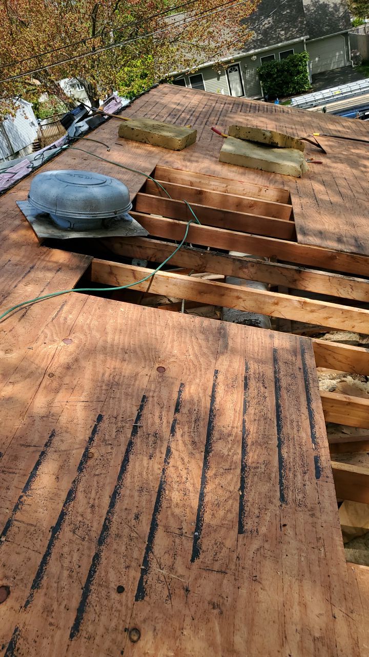 Residential Roofing Installation using Owens Corning Duration Slatestone Gray by A Plus Exterior