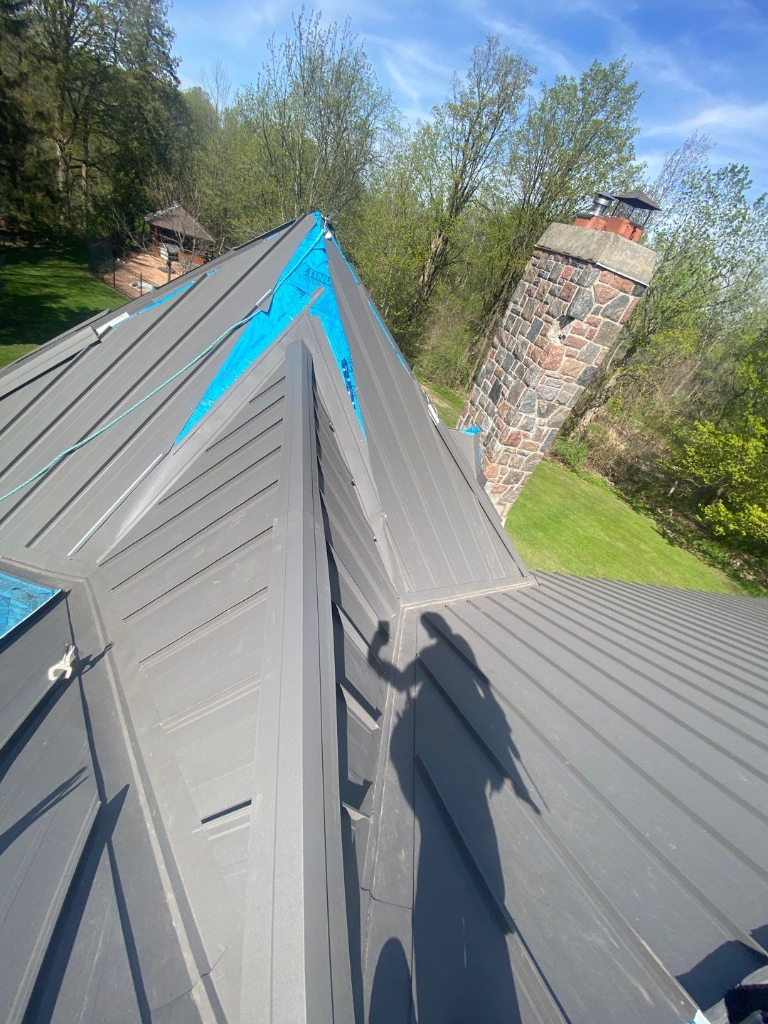 New Roof Installation using 16" Standing Seam Panels by Jay Carter Roofing & Sheet Metal