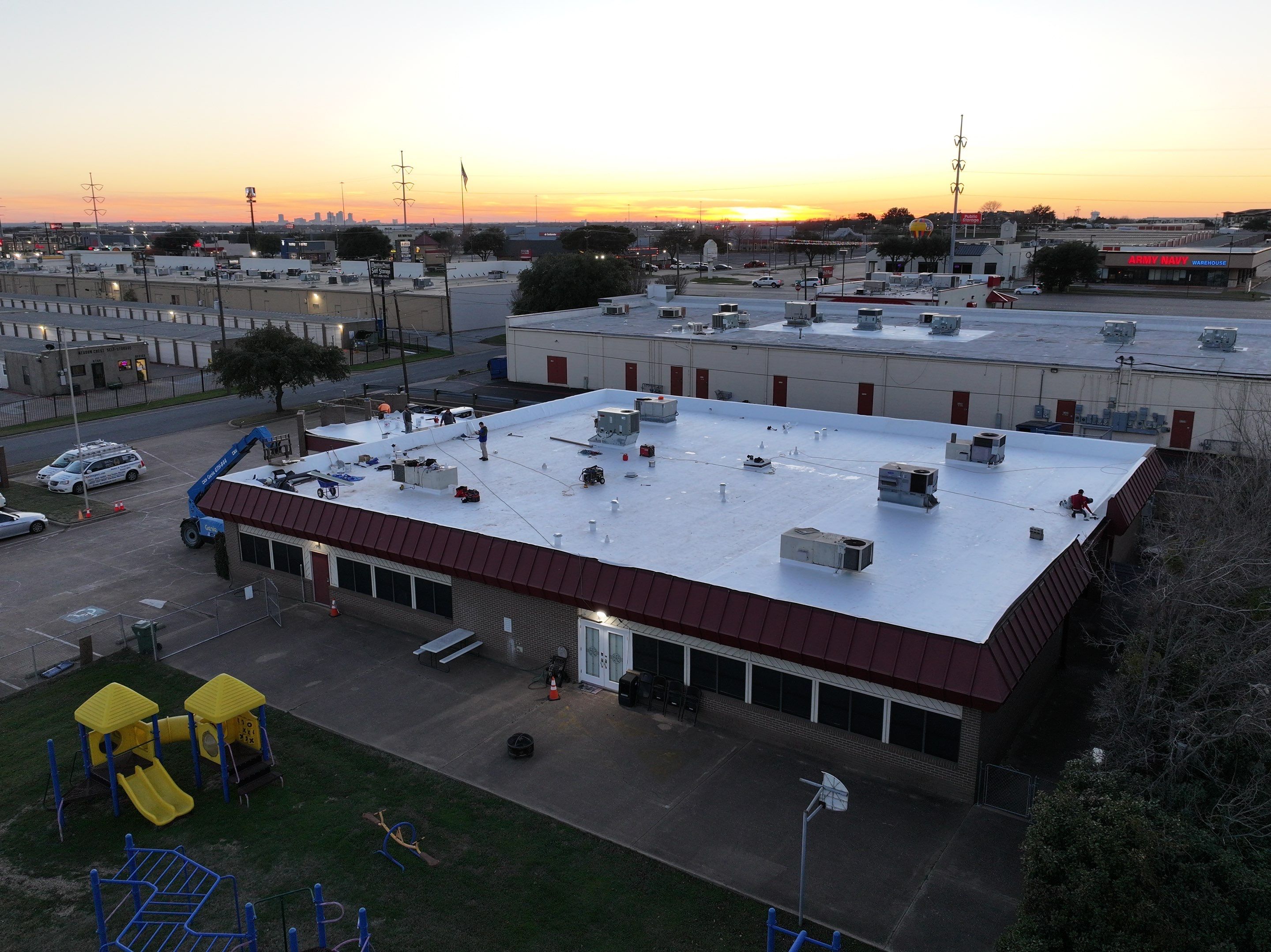 Commercial Roofing Installation using GAF Evergaurd TPO 60 Mil by Becker Roofing and Exteriors