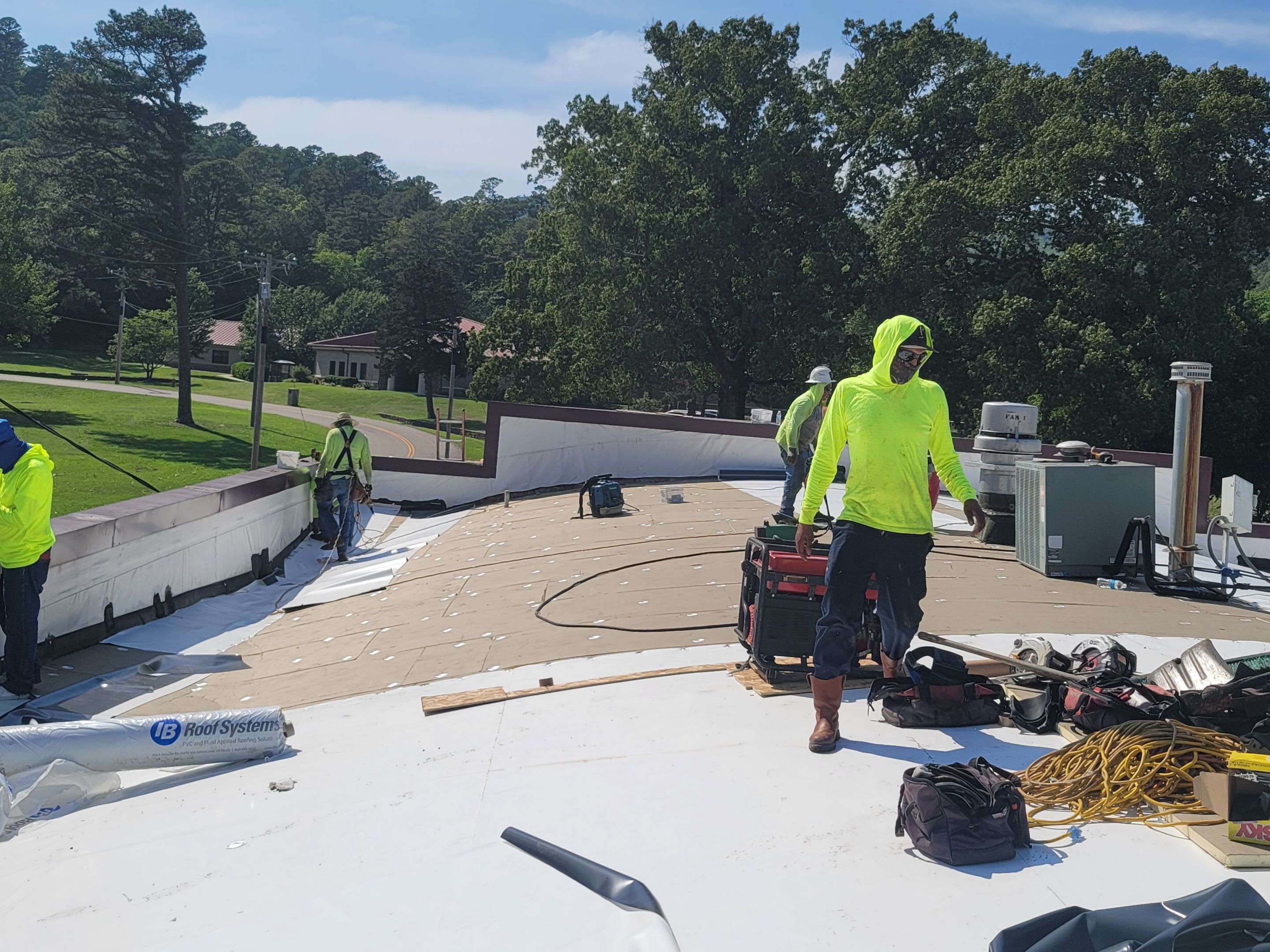 Choctaw Nation Healthcare Center - White Building by Hostetler Roofing