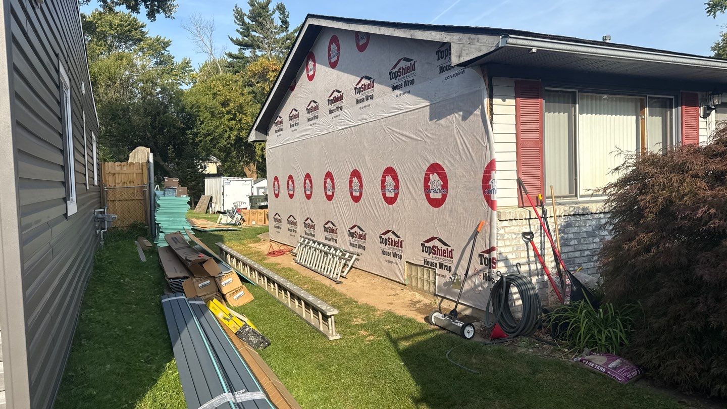 Siding Replacement using Alside Charter Oak D4.5" Cape Cod Grey by 180 Contractors