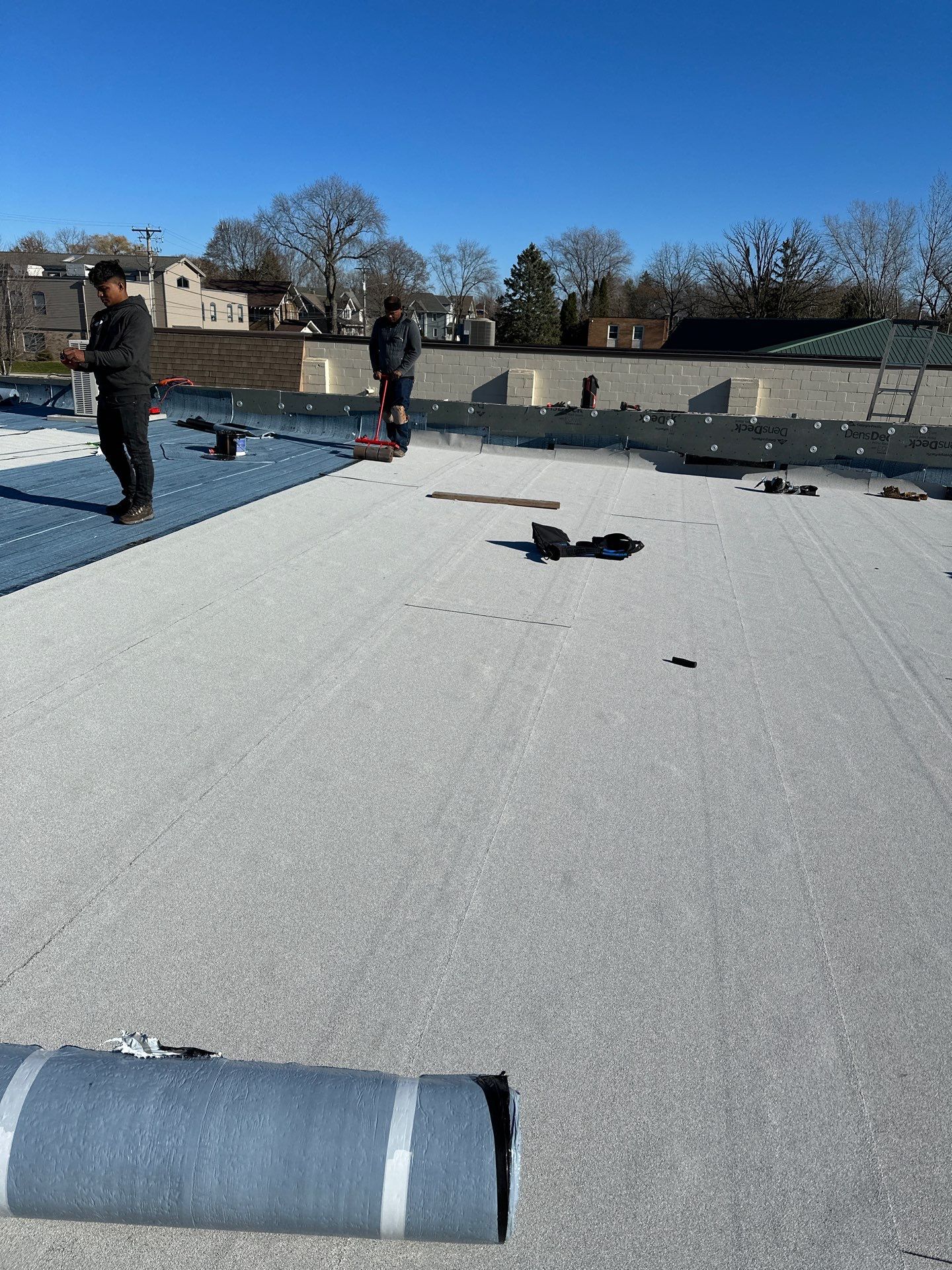 Commercial Roofing using Certainteed Flintastic Self Adhered by Stendahl Services