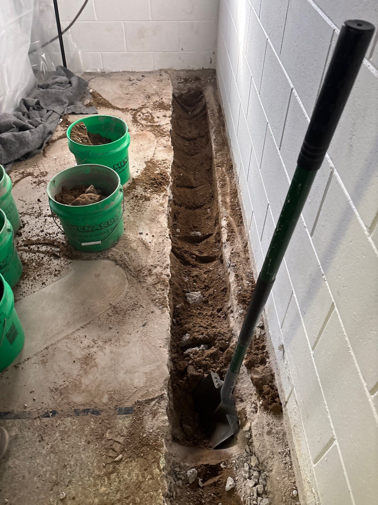 Drain Tile in Roseville for Carston by Waterproofing Northeast