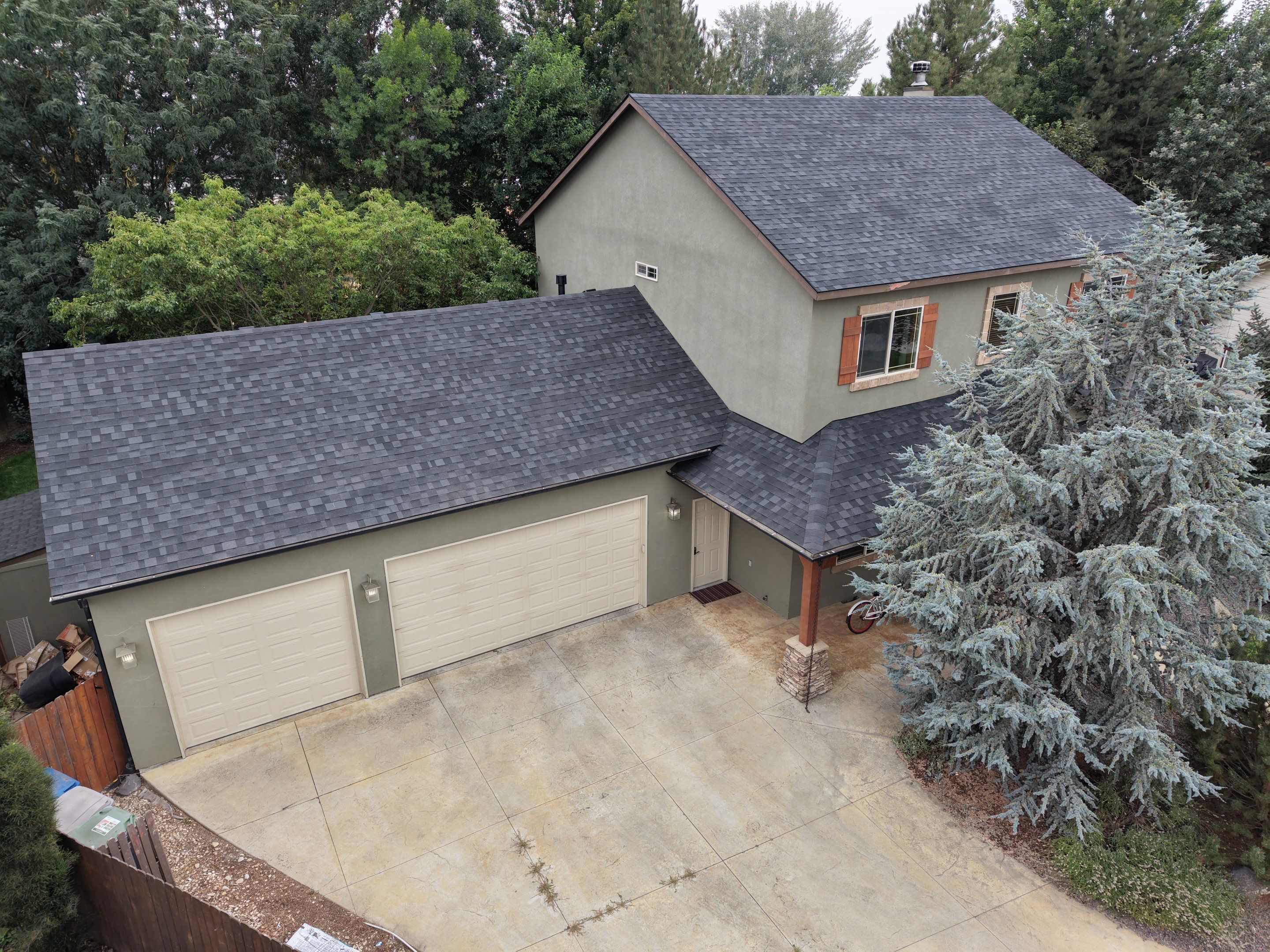 Residential Roof Replacement for Two-Story Stucco Home in Star by Olive Roofing