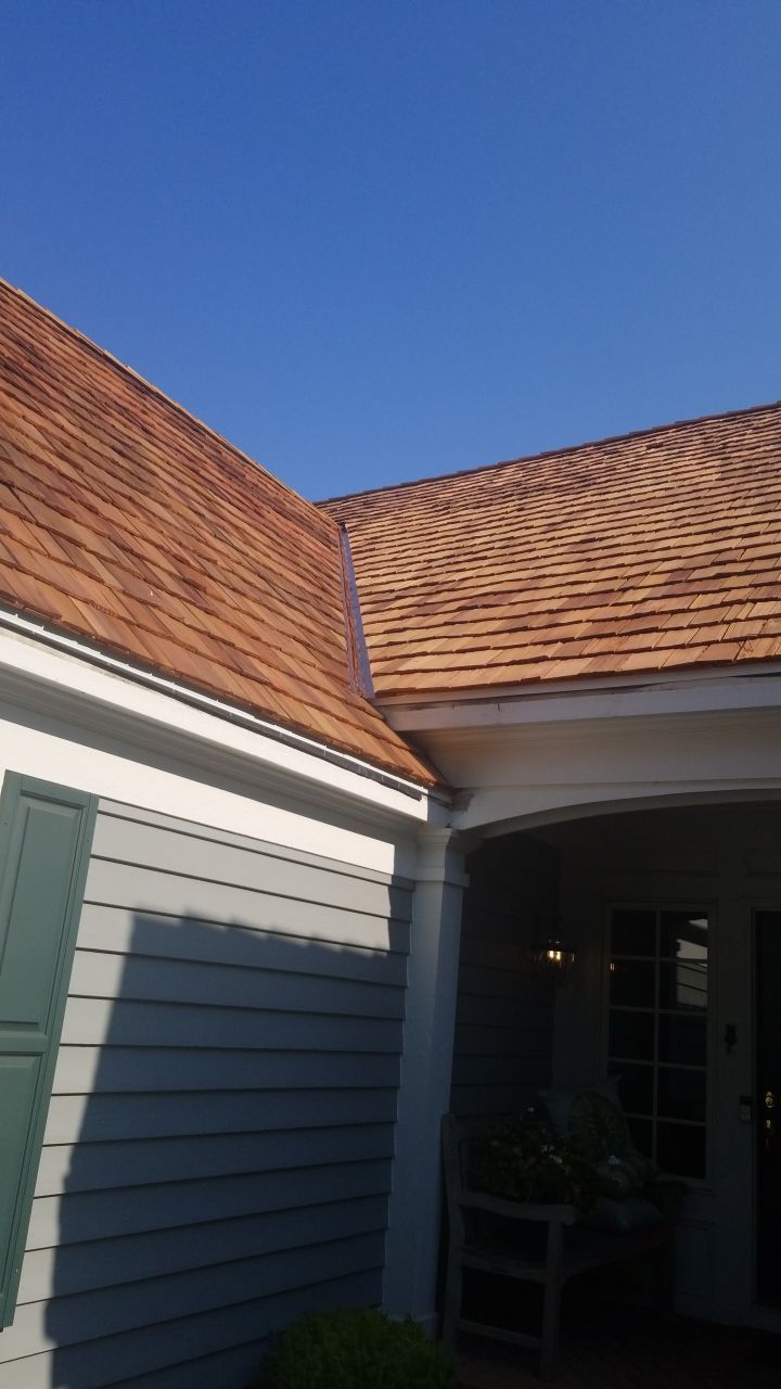 Cedar Roof Installation in Lake Forest by Custom Installations, Inc.