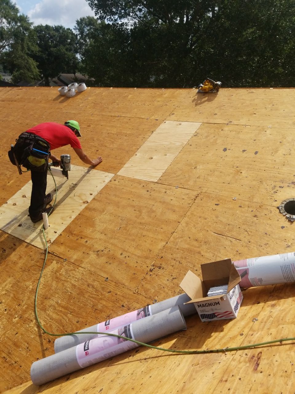 Residential Roofing Installation using Roof Replacement by American Roofing & Construction LLC