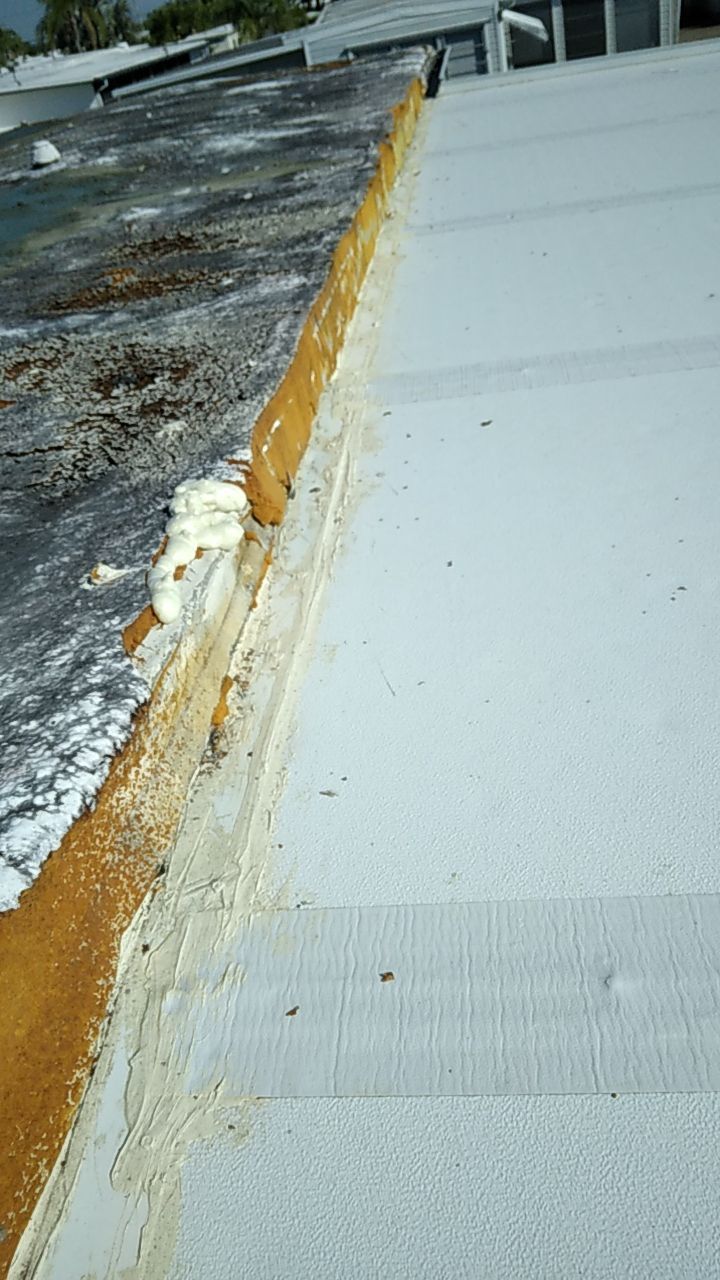 Tropical 924 100% Silicone Roof Coating Repair using Acrylic Resin by Morton Roofing, Inc.