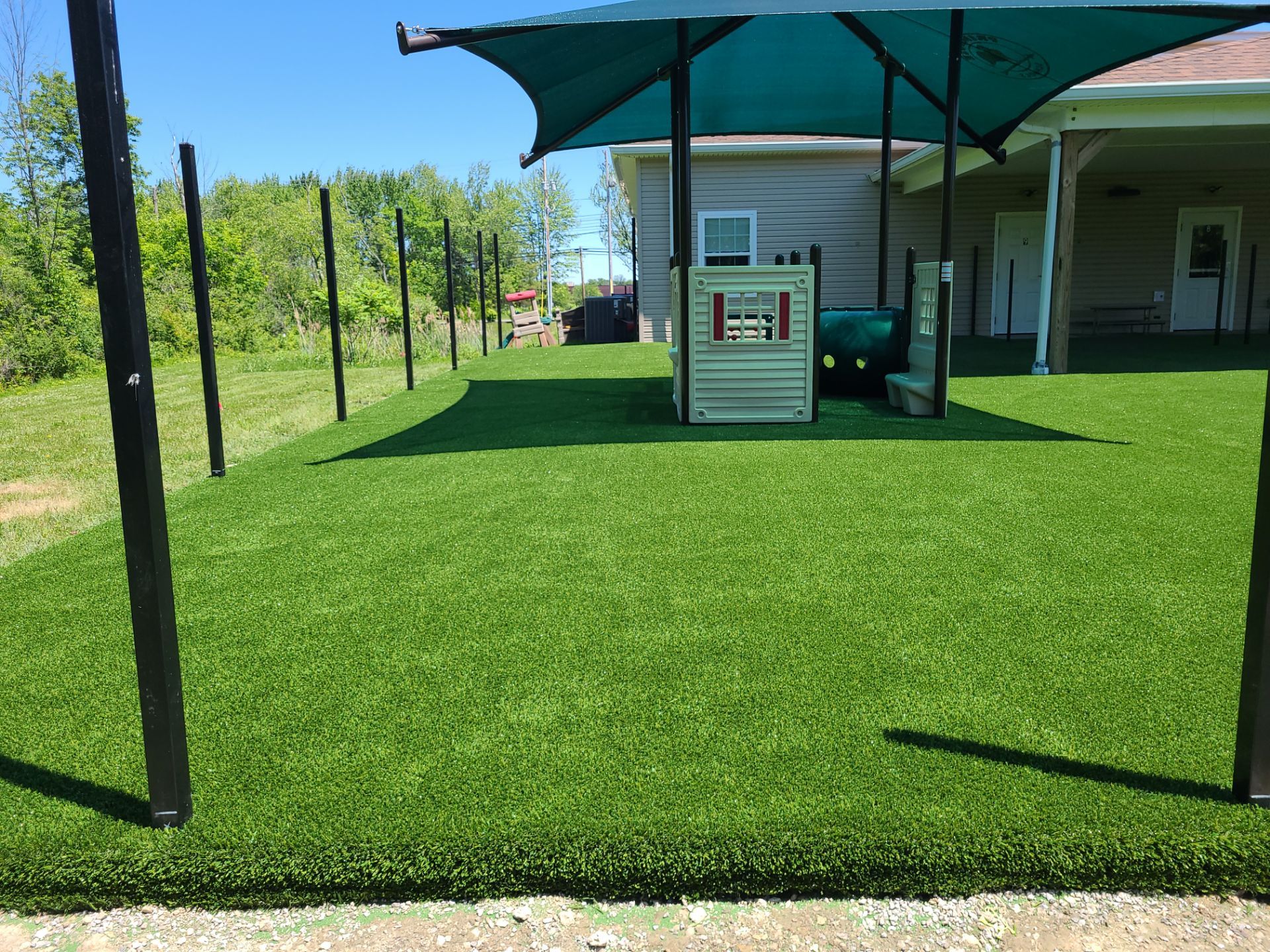 Commercial Primrose Playground Artificial Turf Installation in Twinsburg, Ohio by Southwest Greens Midwest