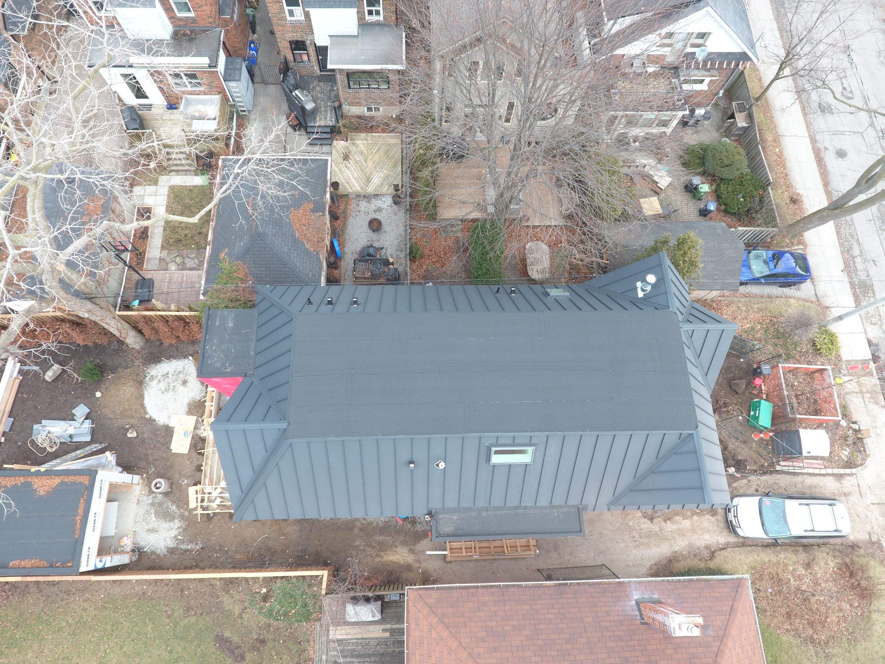 New Home Construction using 24 Ga Standing Seam Metal by Jay Carter Roofing & Sheet Metal