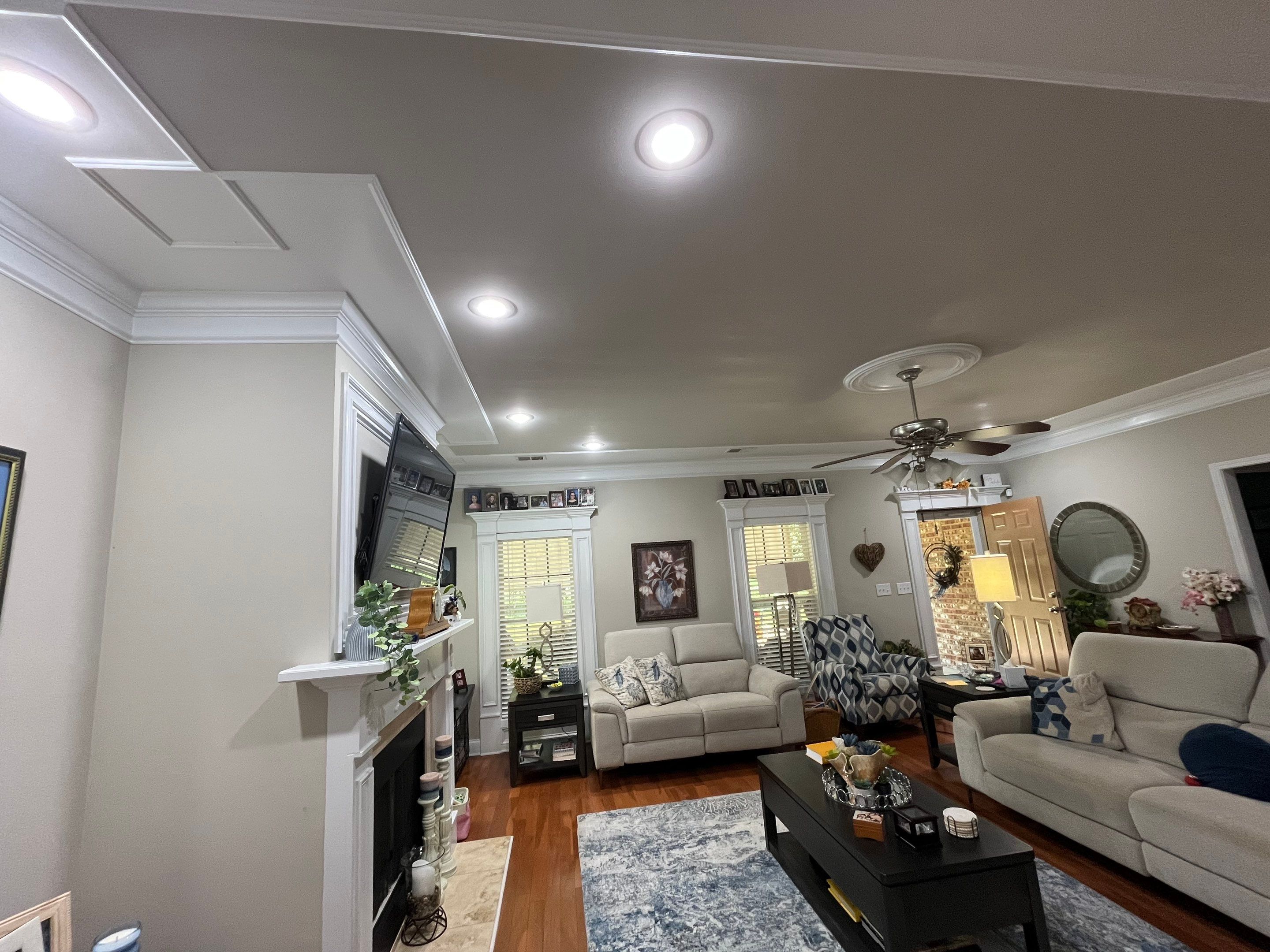 Ceiling Water Damage Repair and Painting in Social Circle by PGP Surface Solutions, LLC