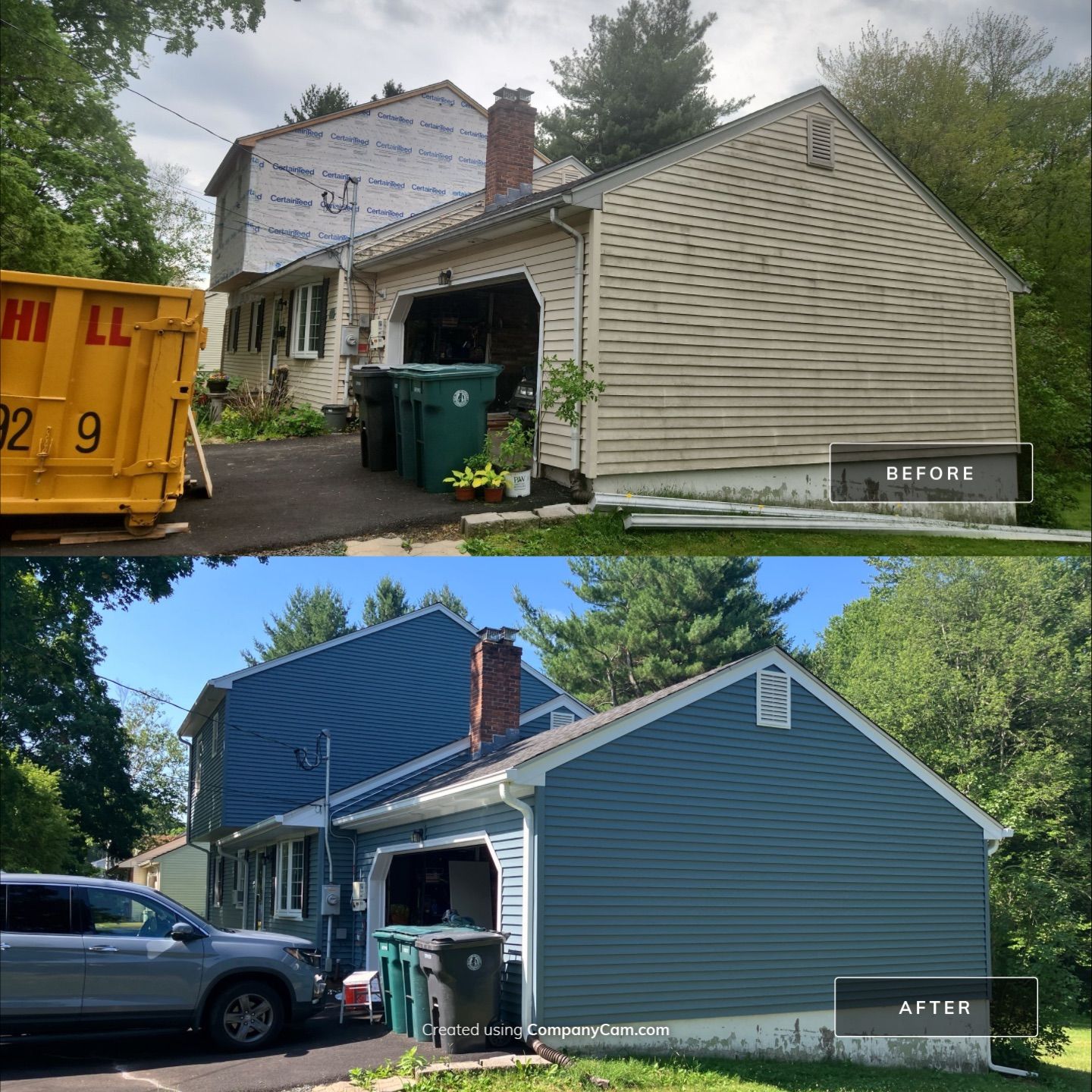 Fresh Siding Rejuvenation with Cert Monogram D/4 x 12'6" clapboard, Wedgewood Blue by DiGiorgi Roofing and Siding Inc