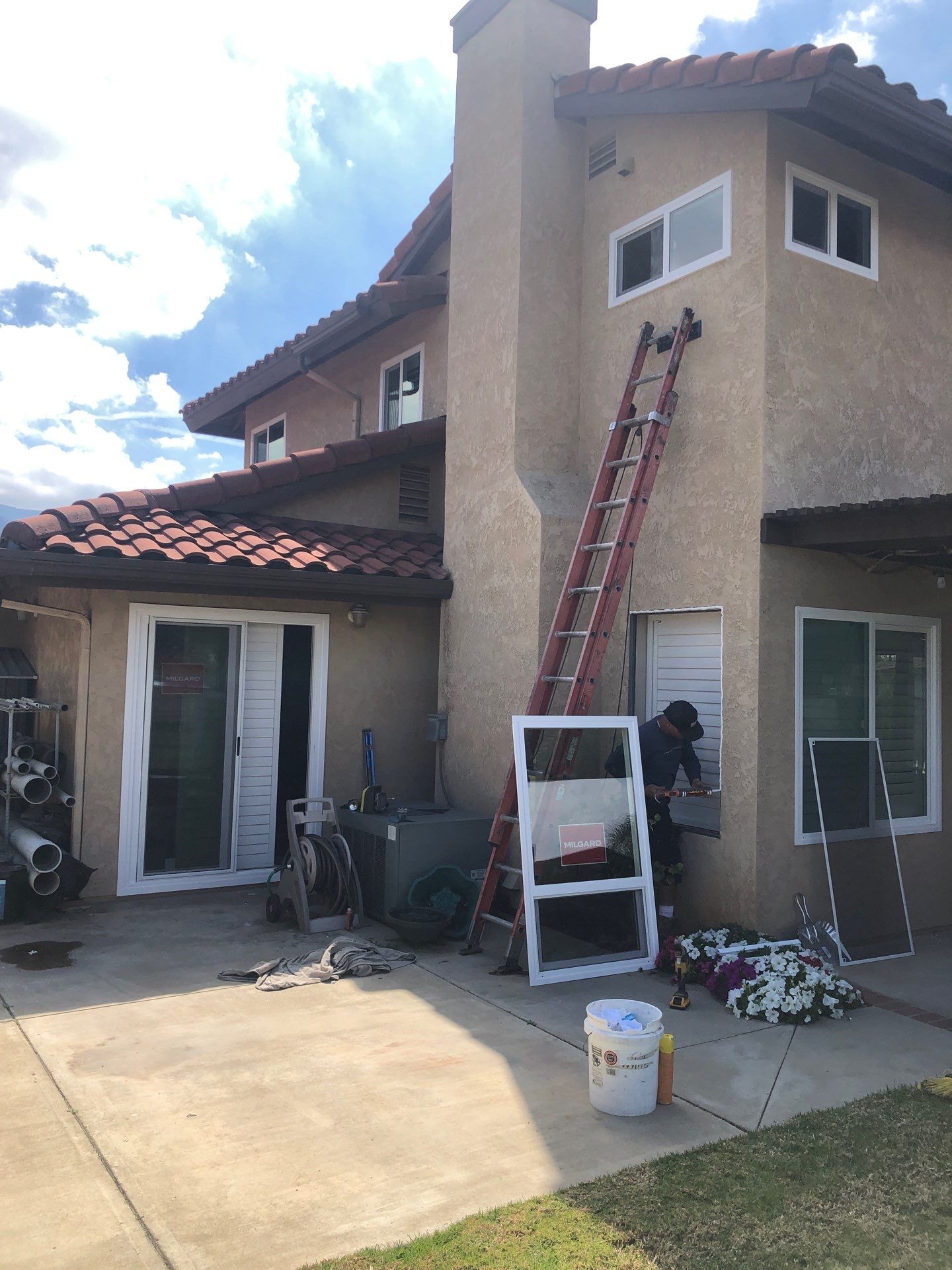 Window Installation using Milgard by American Window Company