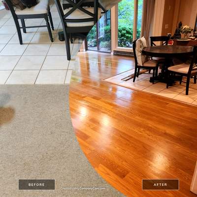 Installation of 5" Engineered Unfinished White Oak
