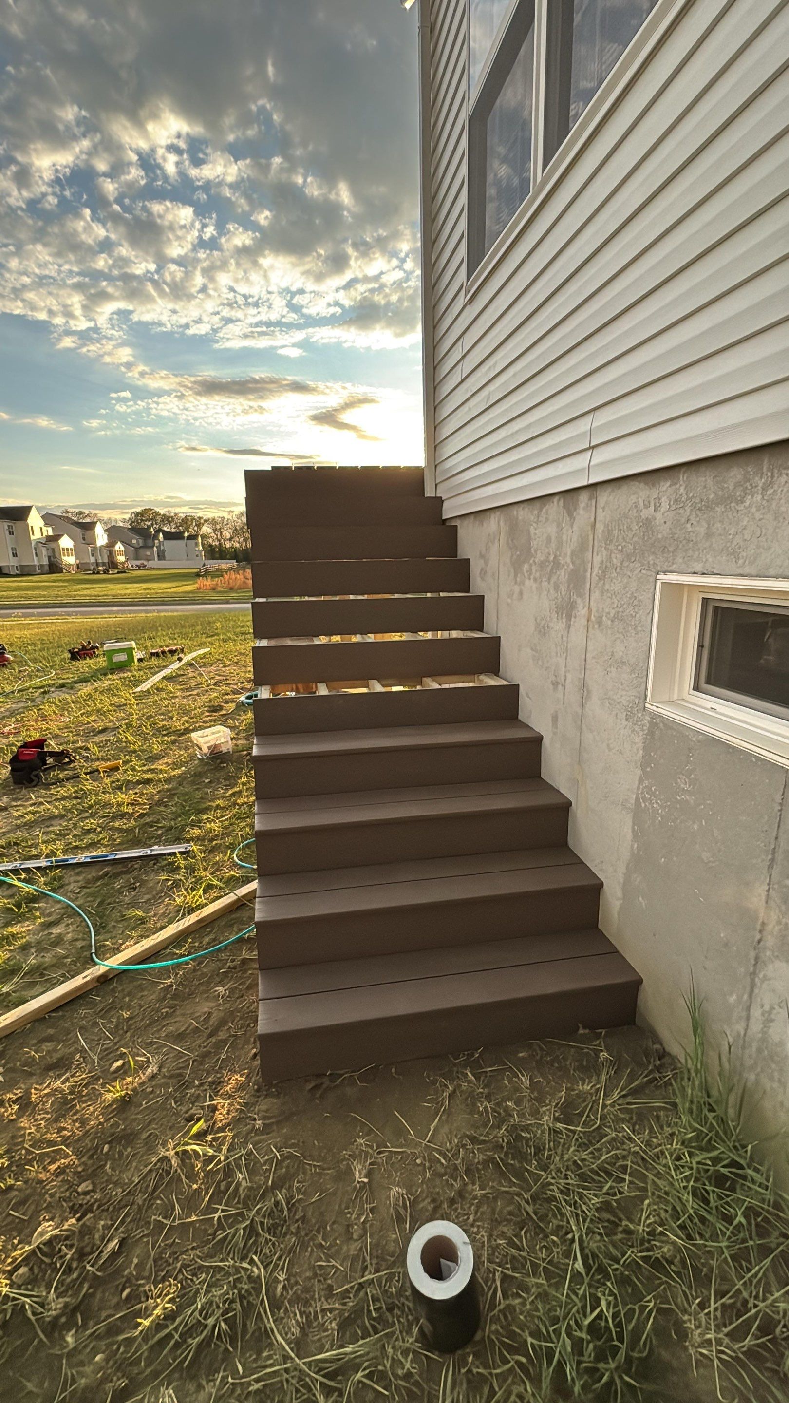 New deck + Manual Louvered Pergola by deck guardian