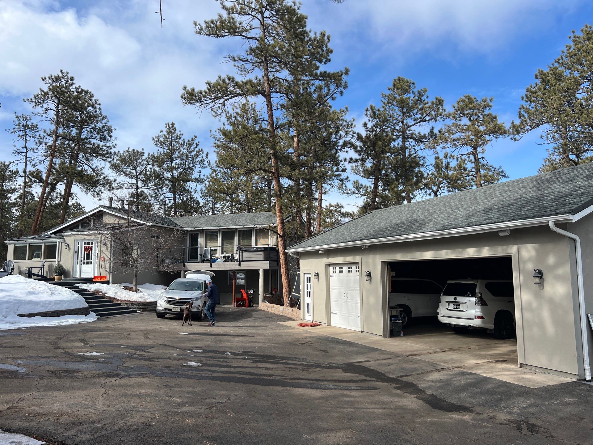 Residential Roofing Installation using Stone Coated Steel by Blue Peaks Roofing LLC 