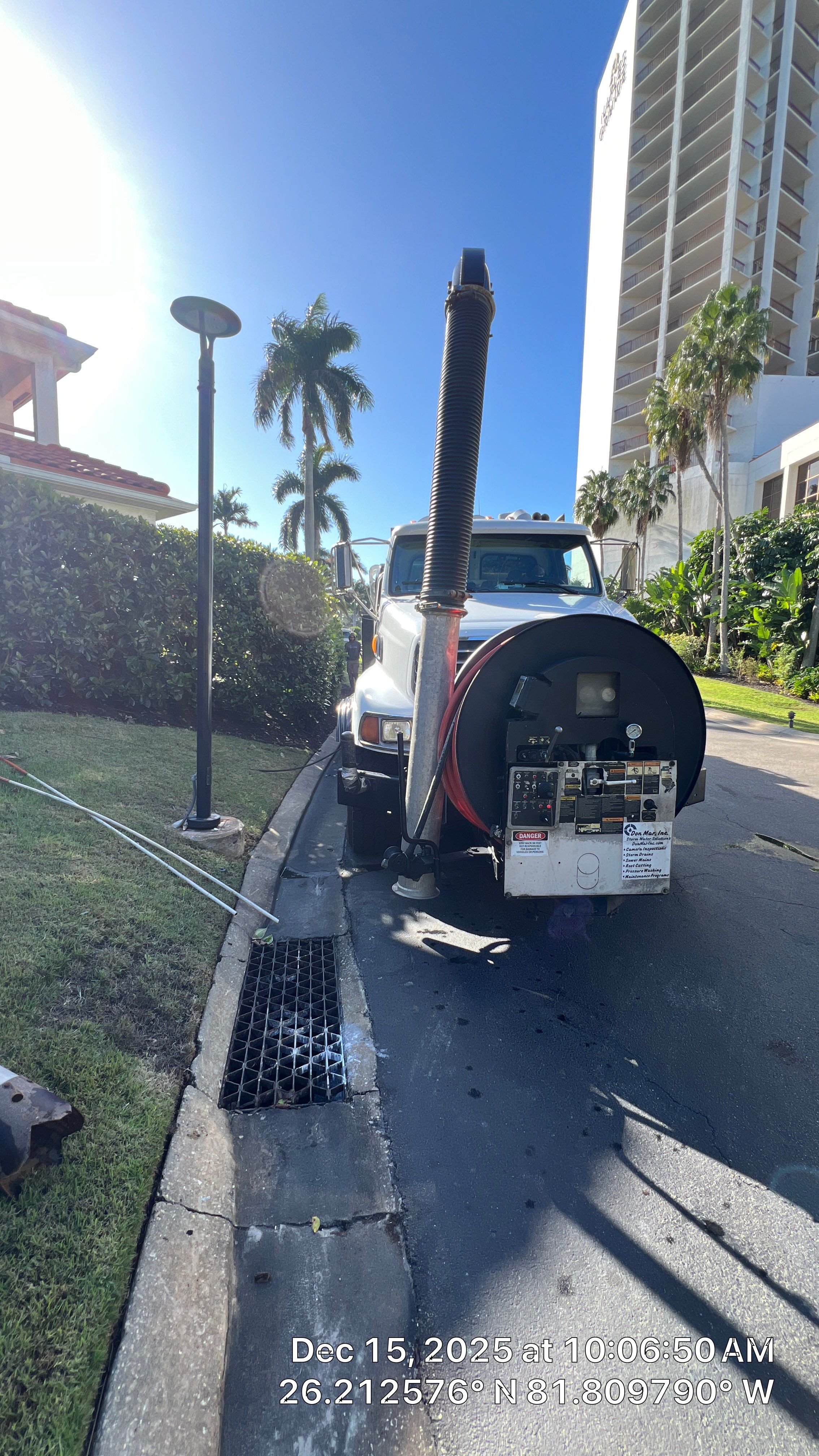 Naples Grande Catch Basin Cleaning by APS Power & Water
