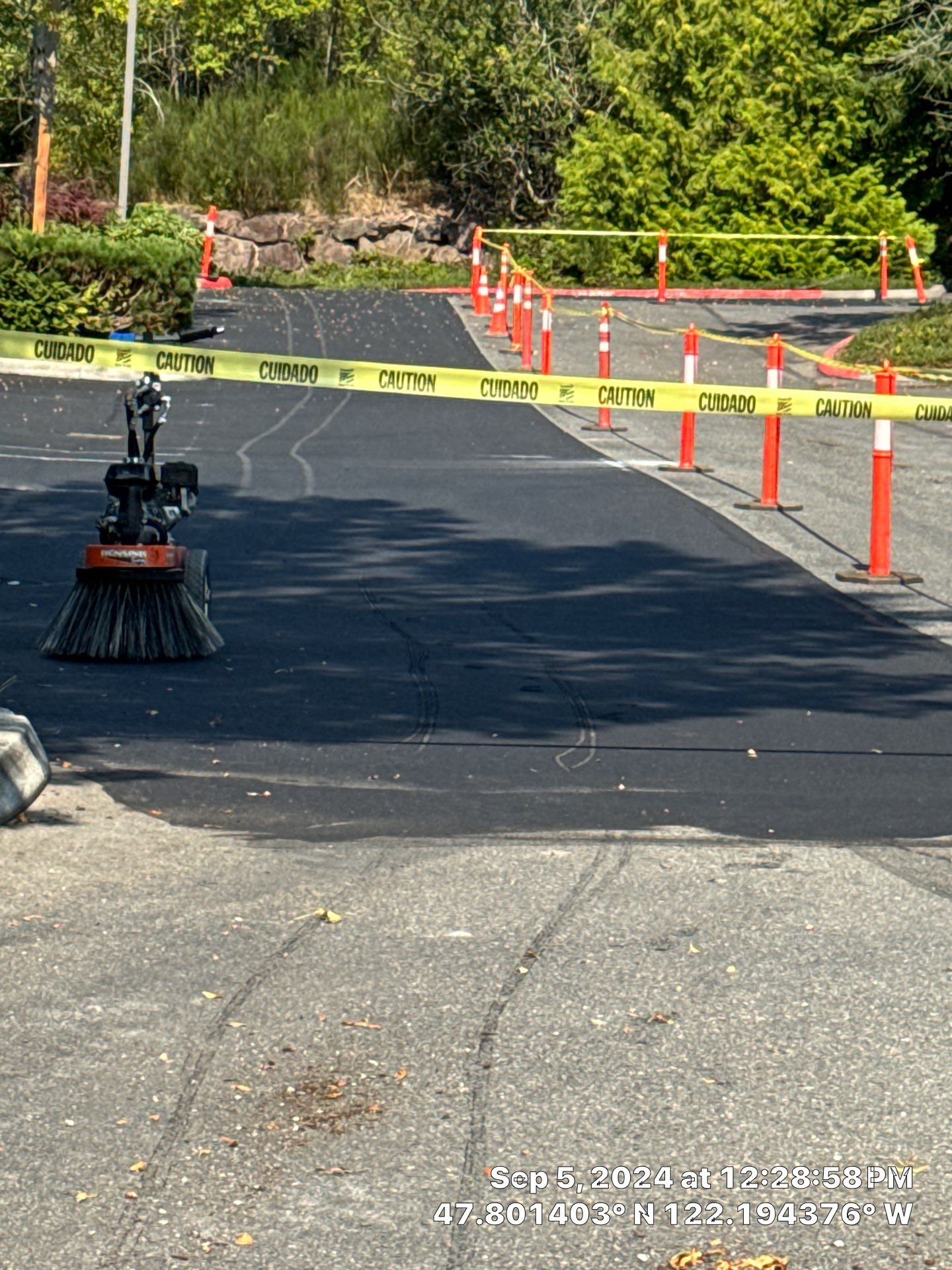 Kidder Matthews | Parking Lot Sealcoating & Striping with Concrete Curb & Patch Repairs  by Jireh Asphalt & Concrete Inc 
