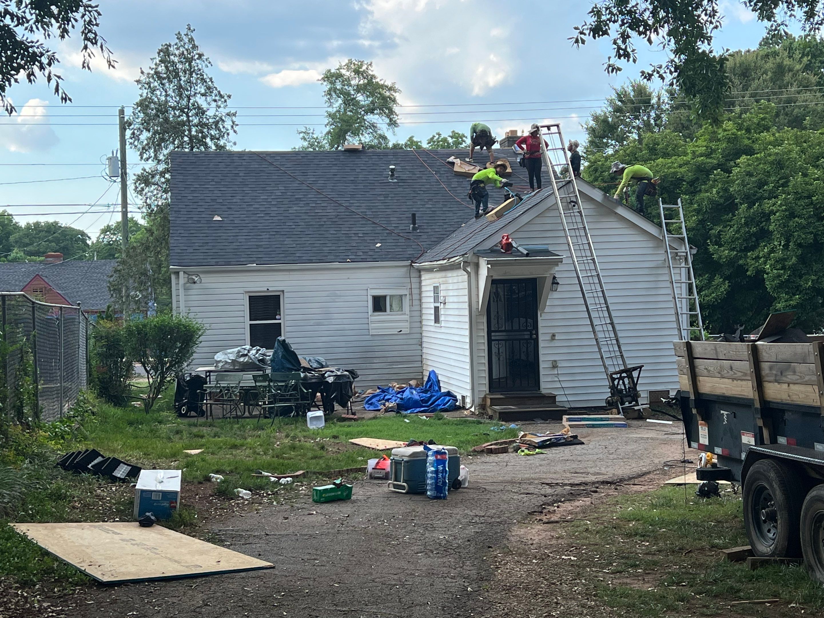 NEW roof, ALL NEW decking, and ALL NEW gutters by Nailed It Roofing & Remodeling LLC