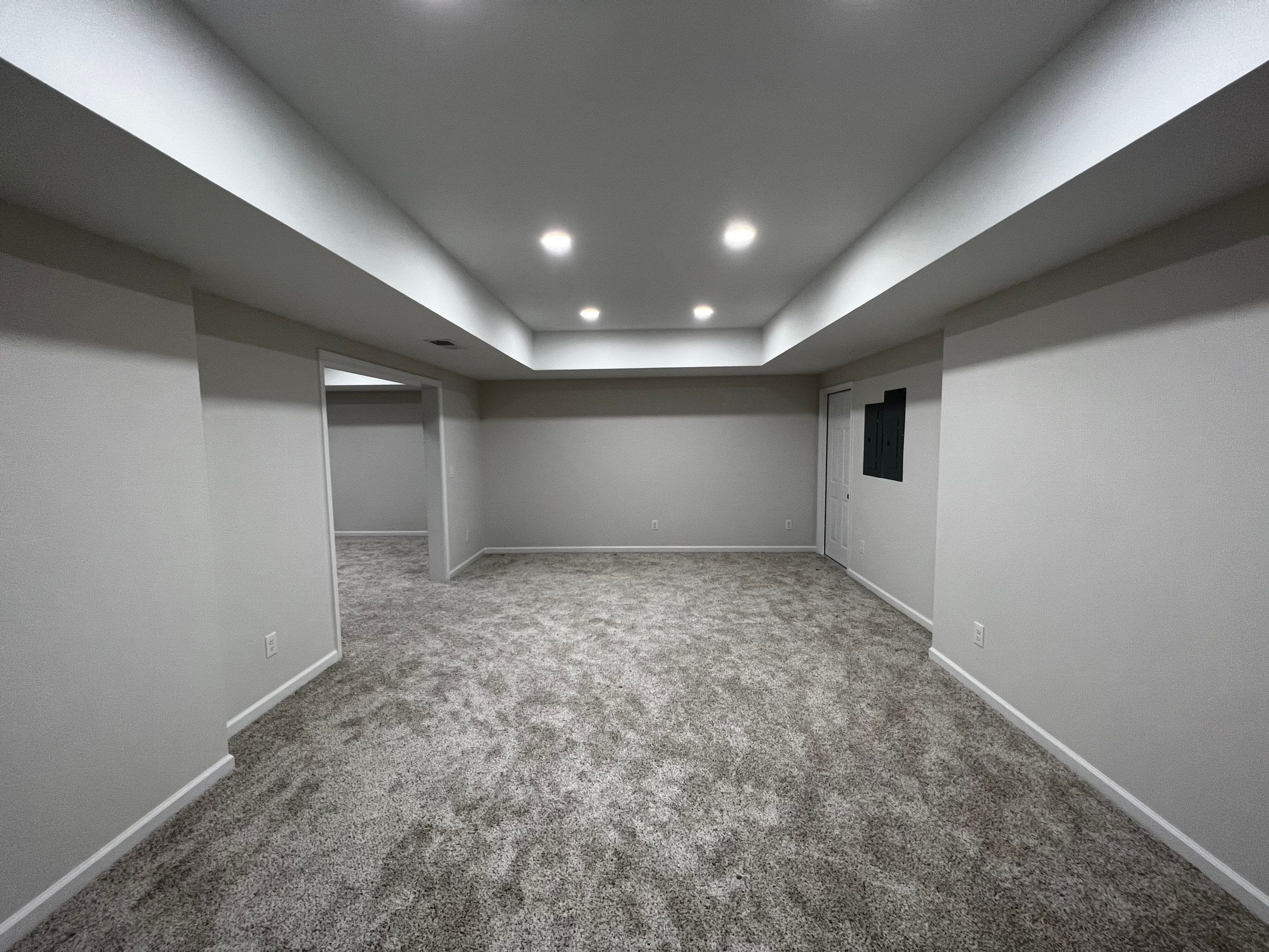 Finished Basement with Custom Built-ins and Full Bathroom in Acworth by Swift Home Renovations