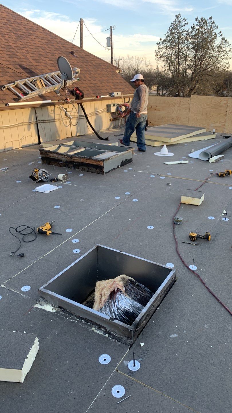 Full Commercial Roof Replacement using GAF Products in Anna Texas by Elite Roofing LLC