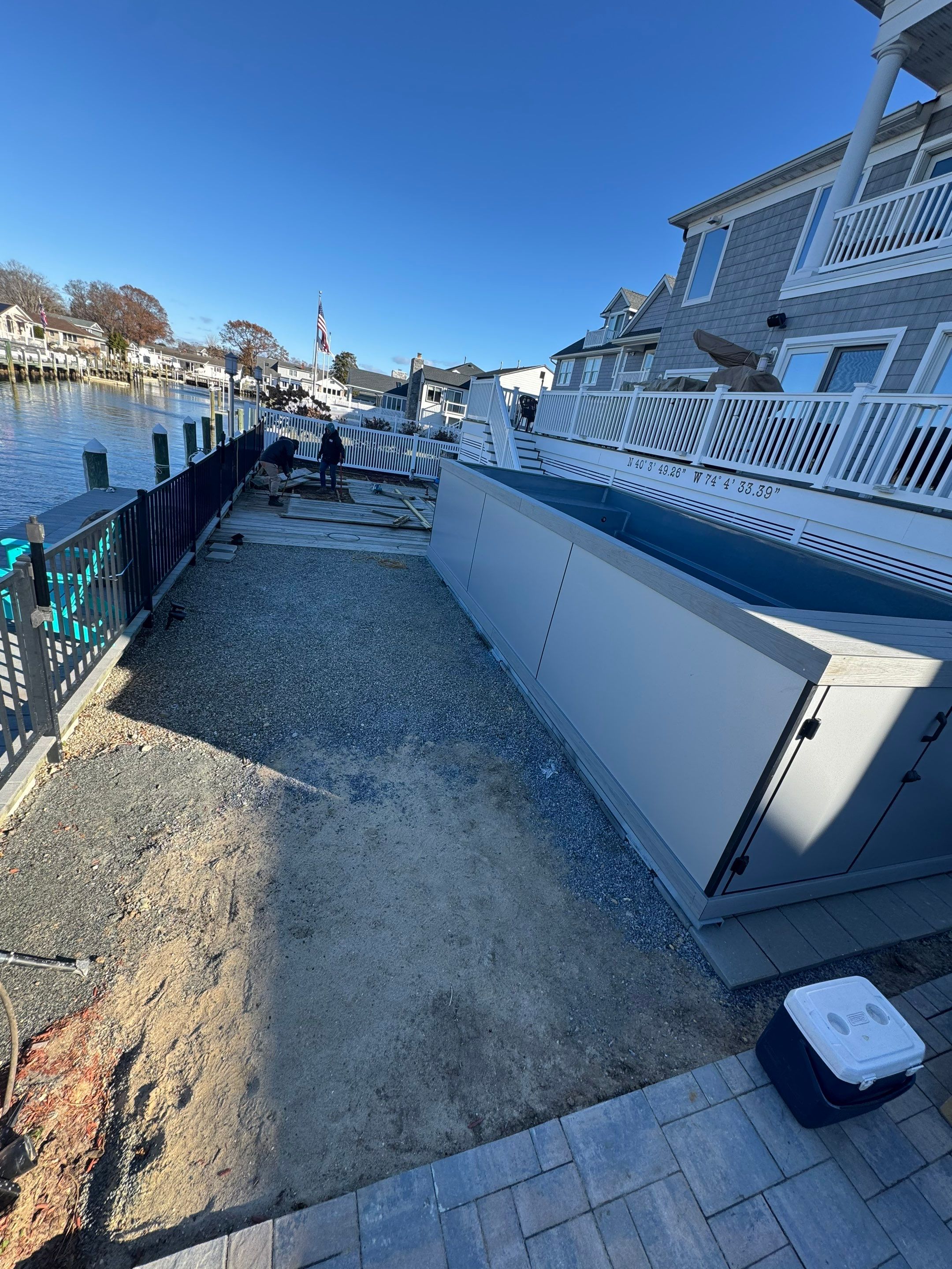 New Deck using Deckorators Venture - Color Saltwater by deck guardian