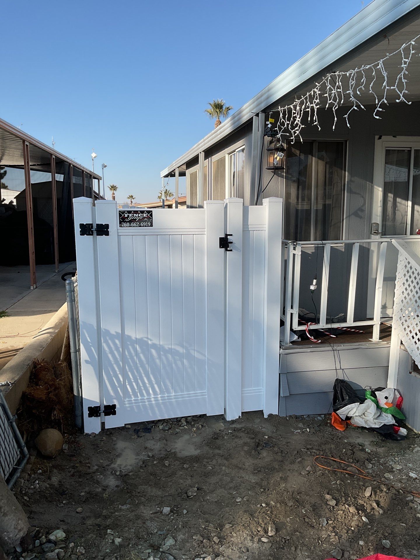 Fence Installation using Vinyl by Fence Guys Inc. 
