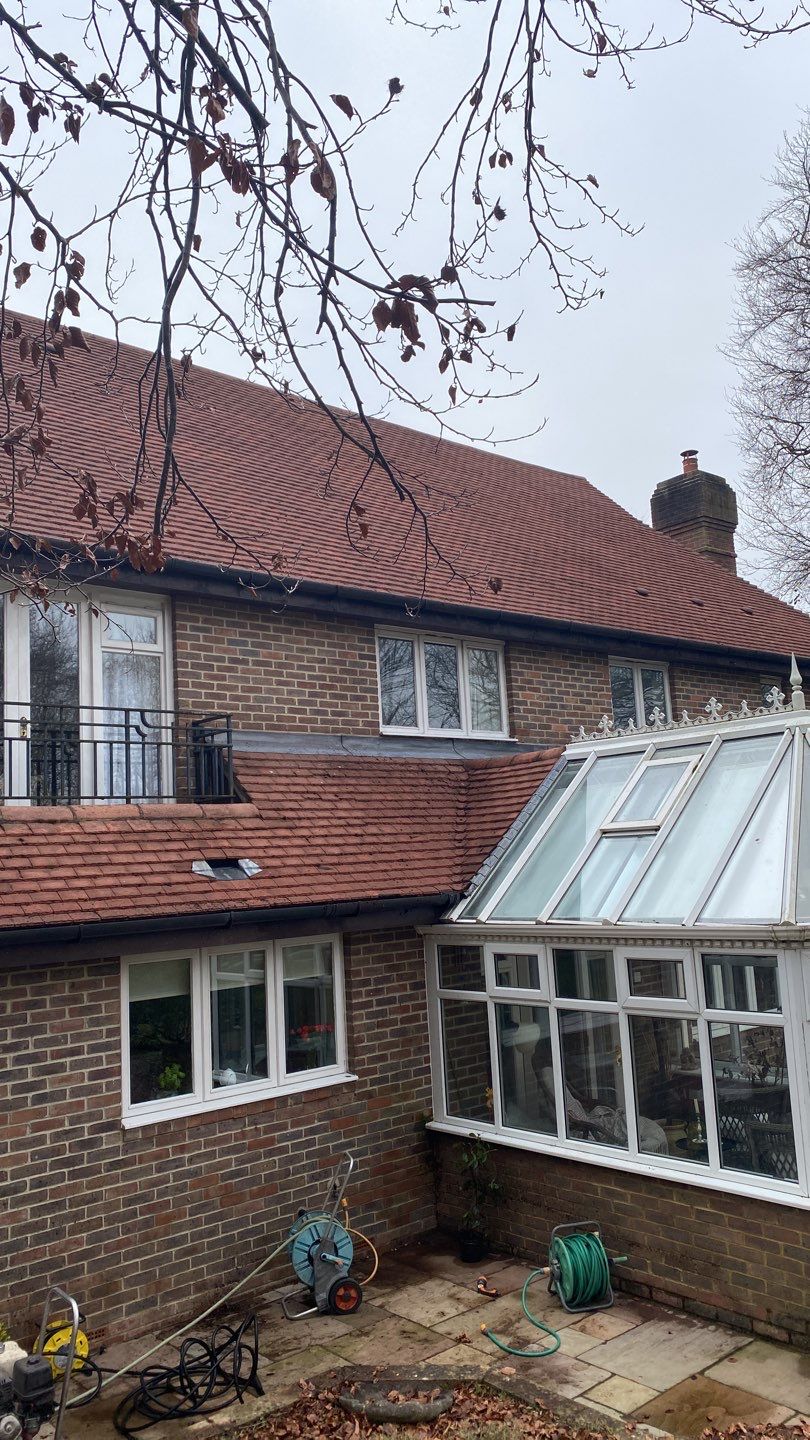 Roof Clean using Honda 15lpm Low Pressure Washing Machine by Ges Exterior Cleaning ltd