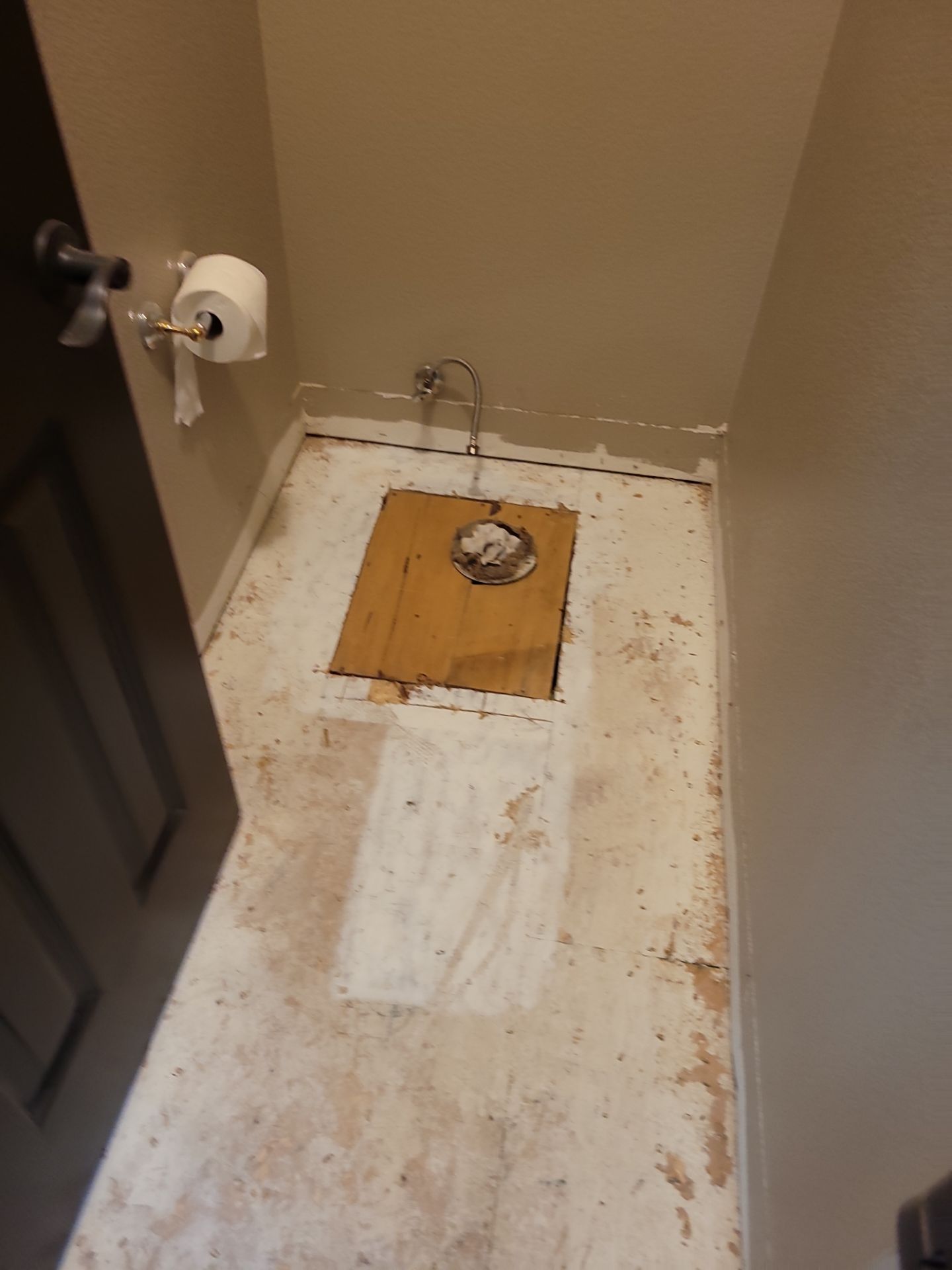 Repair Subfloor, Install Flooring, Flange, Baseboard & Toilet by McCray's Handyman, Inc.