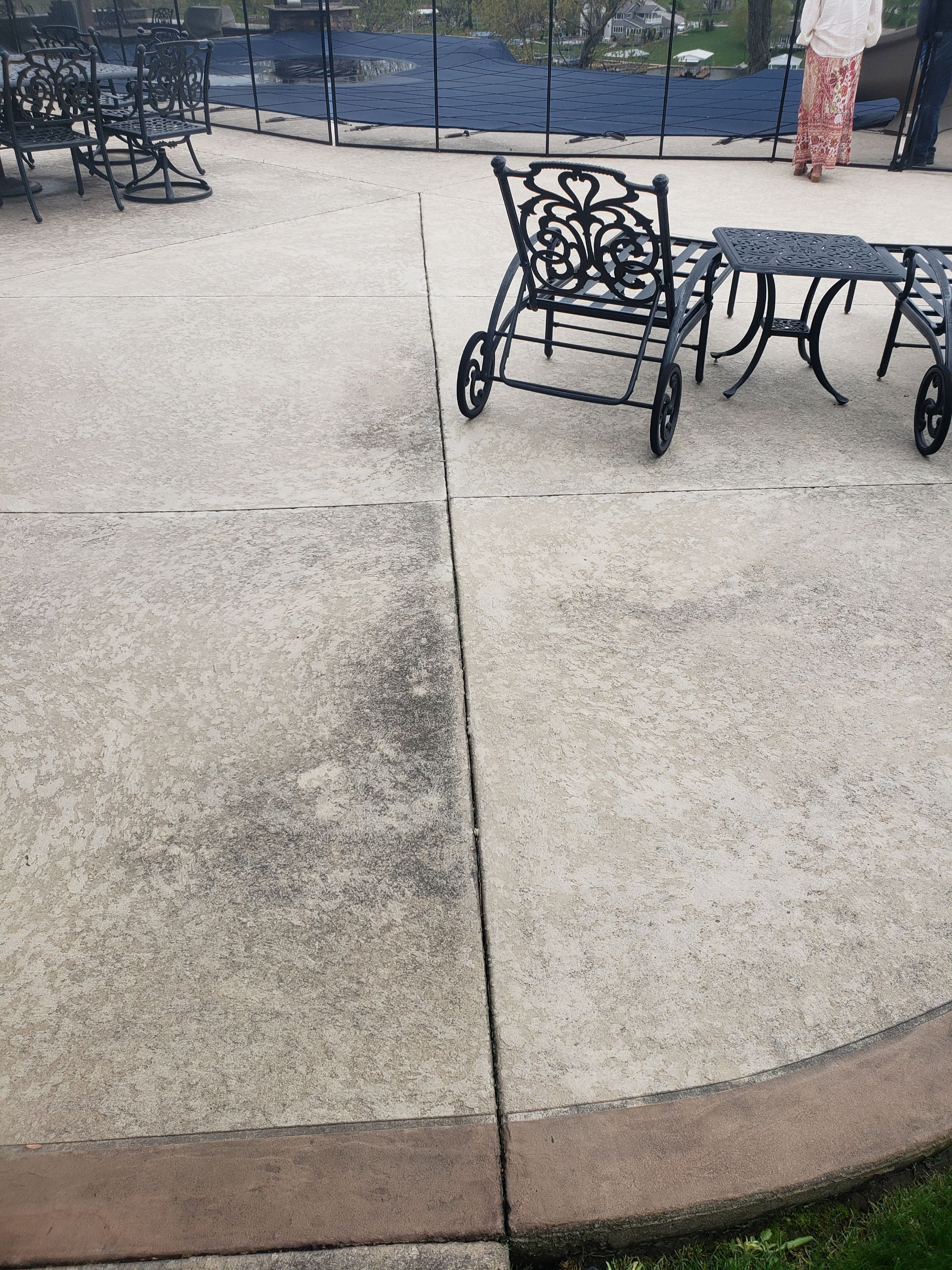 Lake Lotawana -- Front Walkway and Back Patio Tuscan Overlay by Big Red Decorative Concrete, LLC