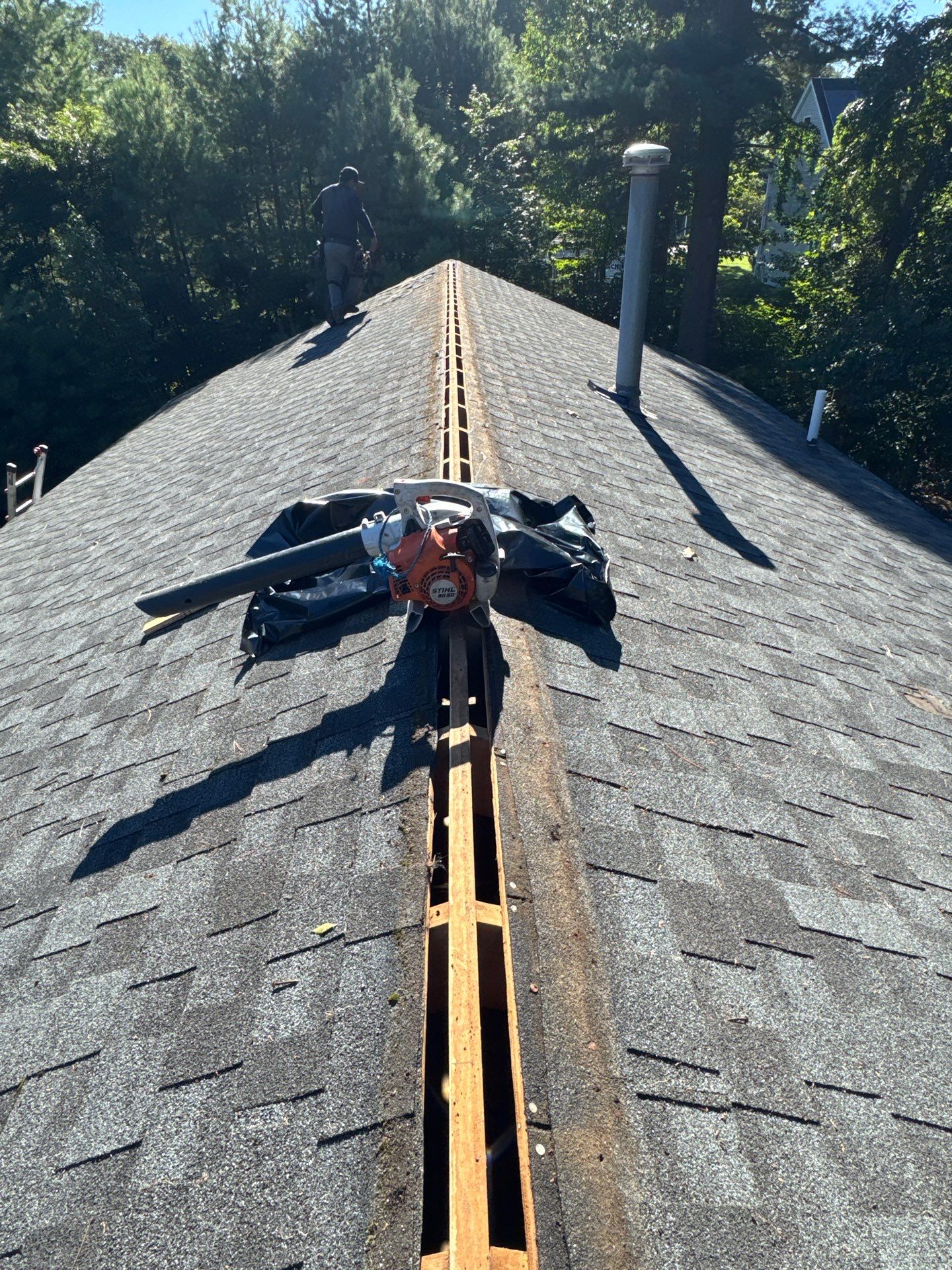 Tewksbury Attic Ventilation Upgrade with Chimney & Pipe Boot Reflashing by Mighty Dog Roofing of Greater Middlesex County