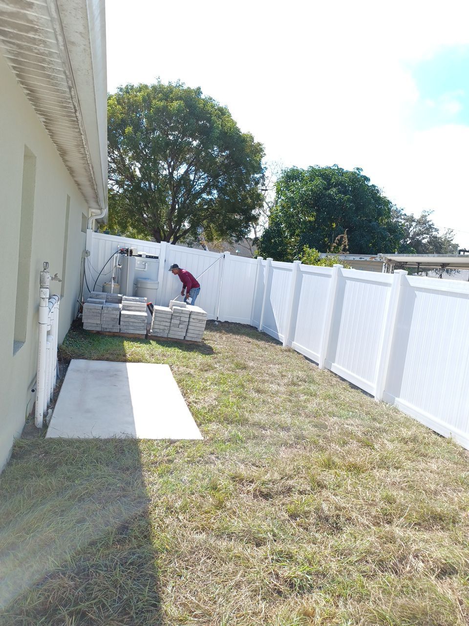 Venice, FL 6 ft. Tall White Vinyl Privacy Fence  by Asap fence and gates, LLC