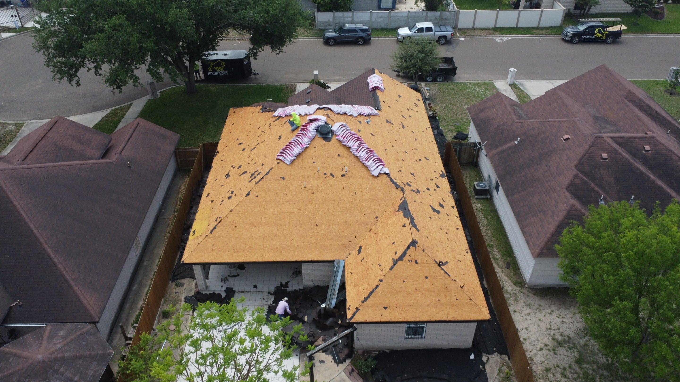 Project in Mcallen by Bison Roofing  