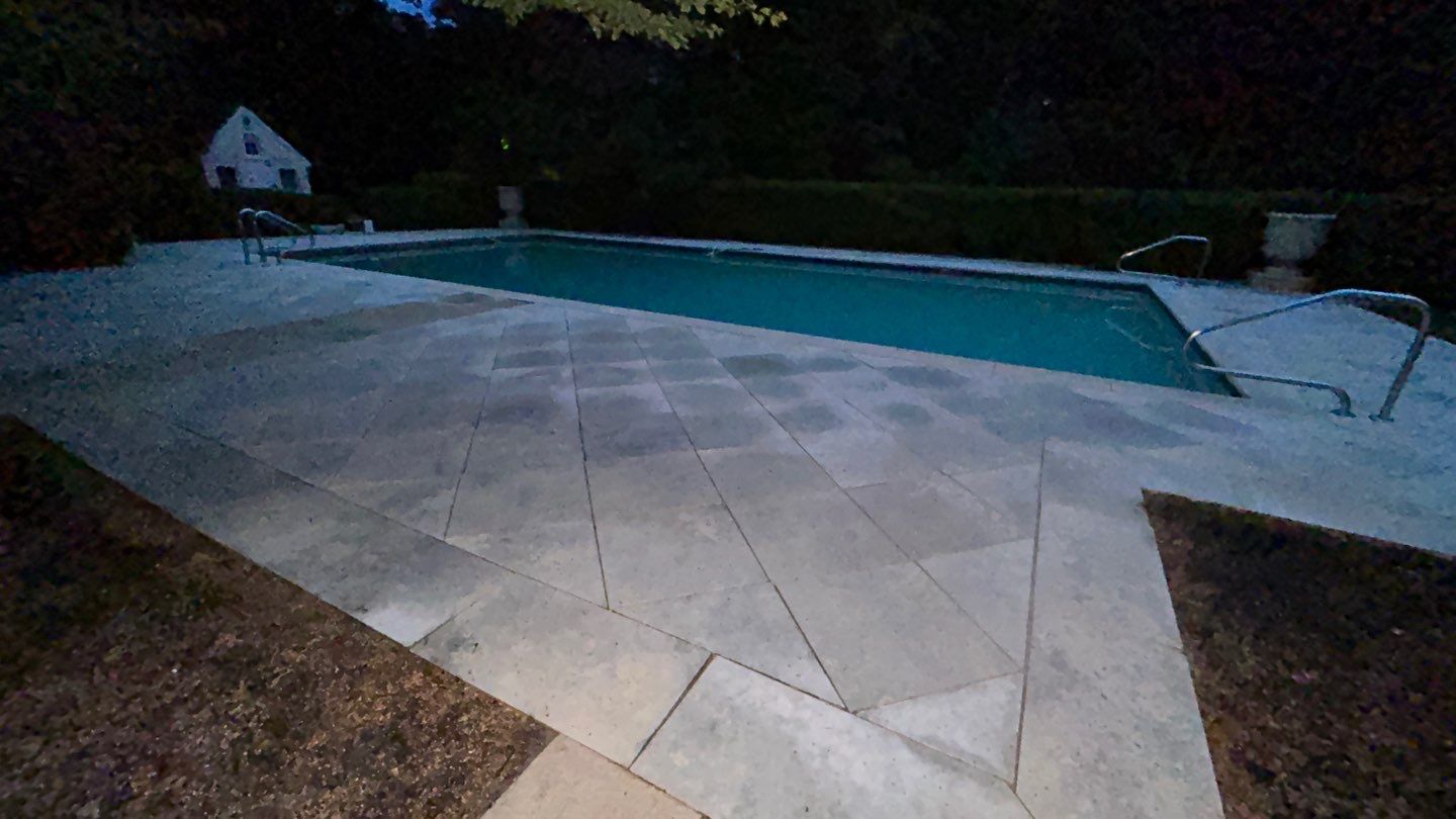 Brick paver clean, sand and seal.  using Algaecide, soft wash soap by Northern Power Washing LLC.