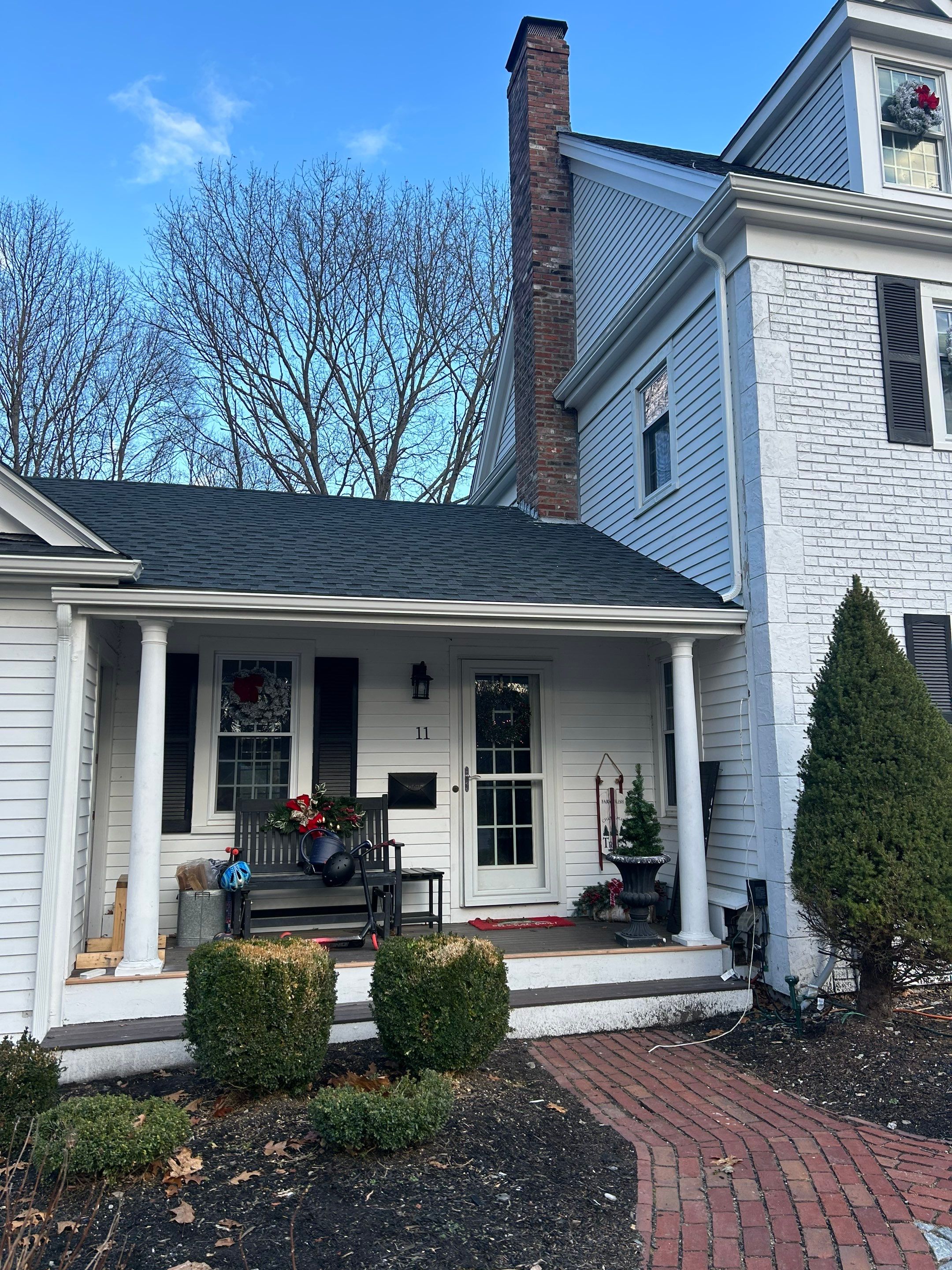 Gutter Installation using 5" K-Style Aluminum Gutter in Hingham, MA by Gutter Pro Enterprises
