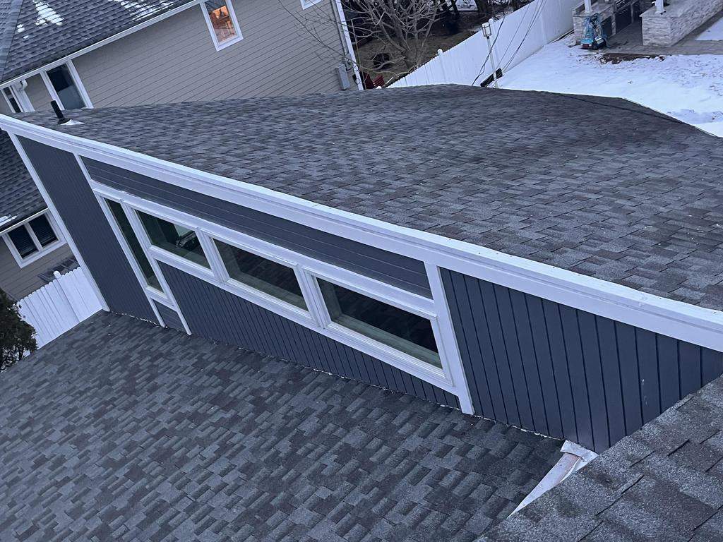 Residential Roofing Installation using Aluminum 032GA - Color Matte Black by CMNG LLC