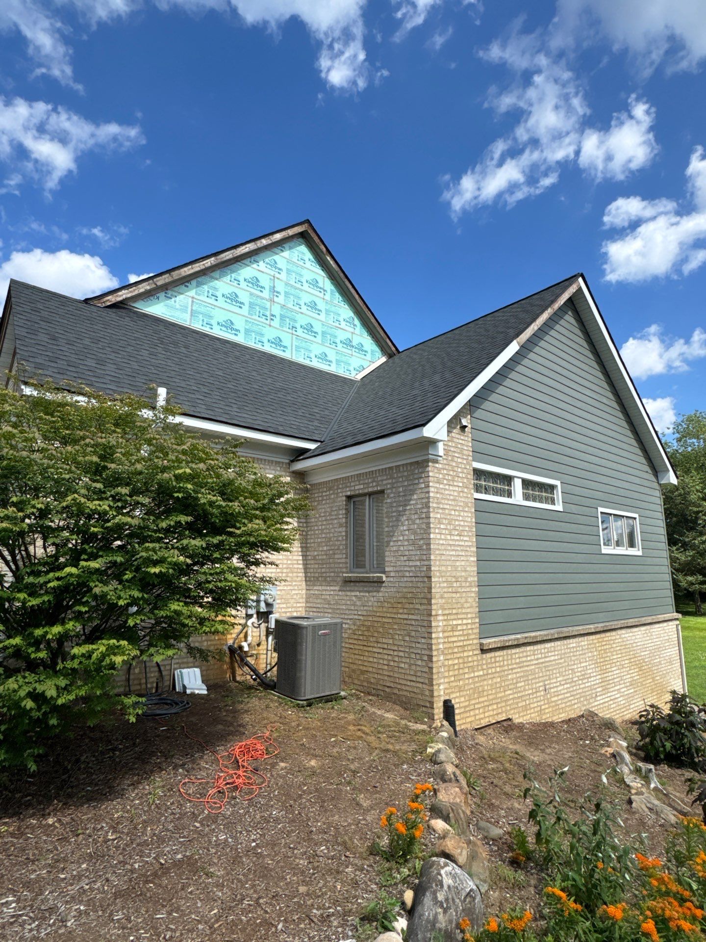 Siding Replacement using Alside Mountain Fern by 180 Contractors