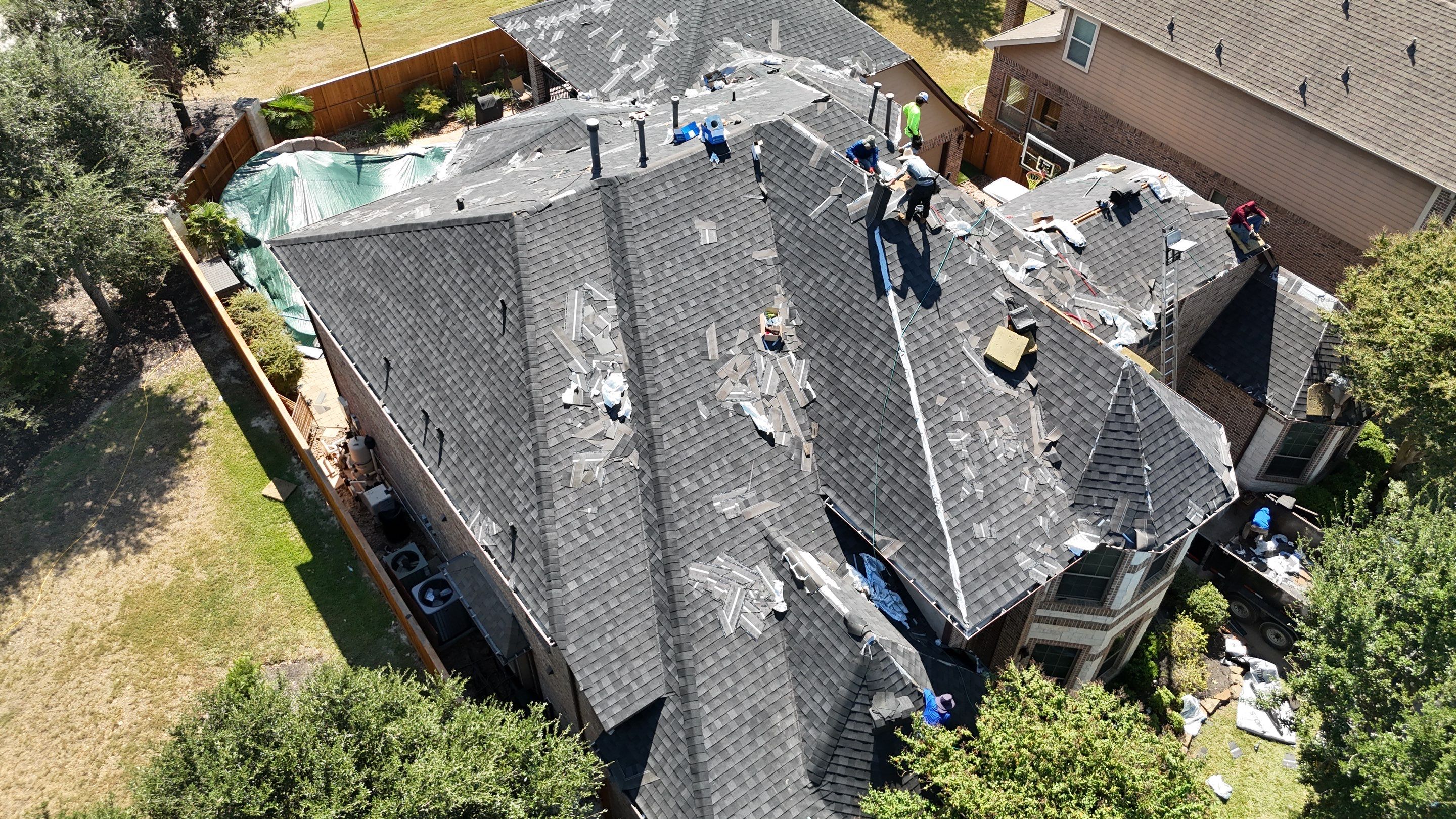 Residential Roofing Installation using IKO Dynasty by Core Four Roofing