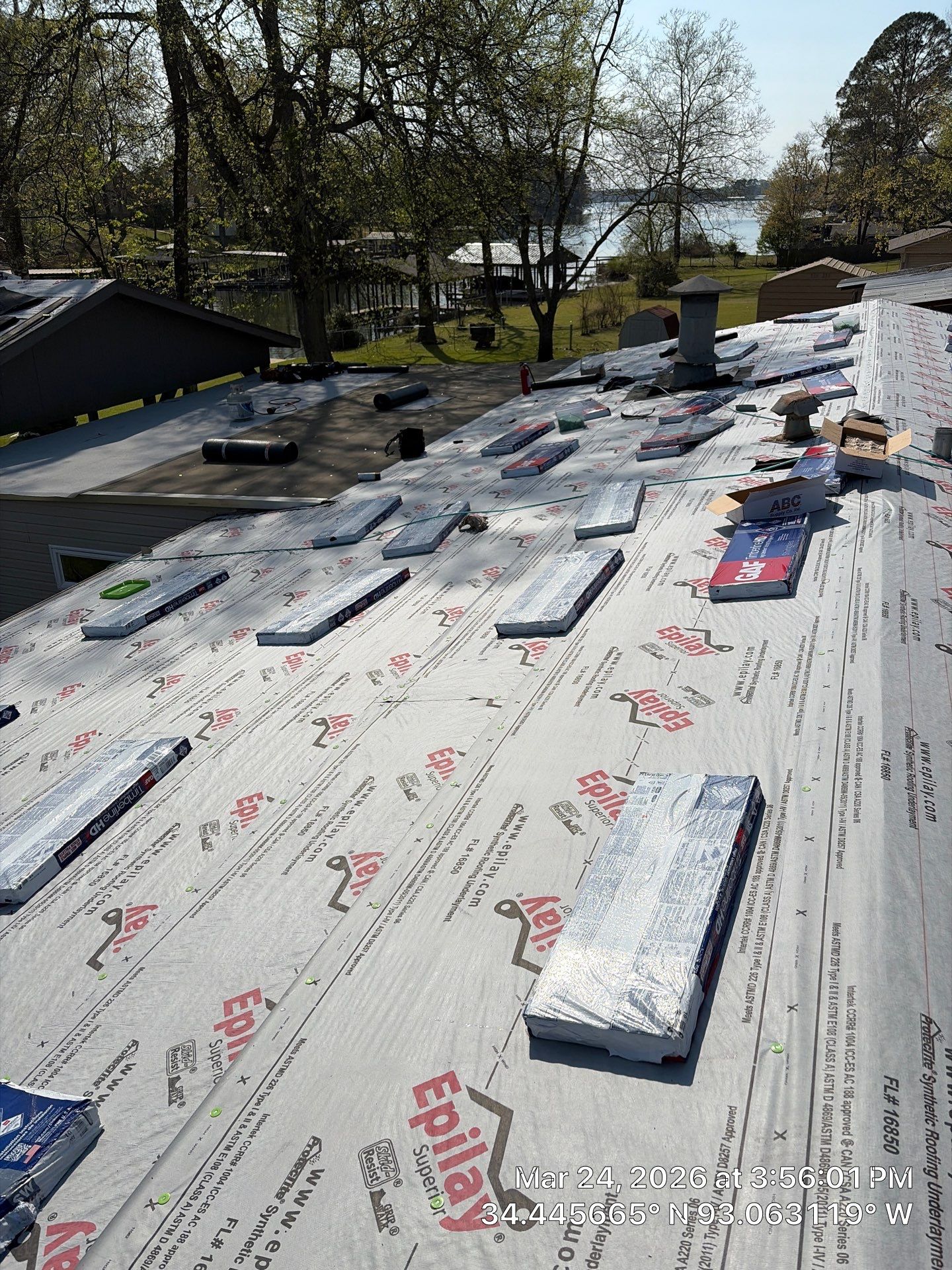 Complete Residential Roof Replacement and GAF Shingle Installation in Hot Springs by Temple Roofing and Exteriors