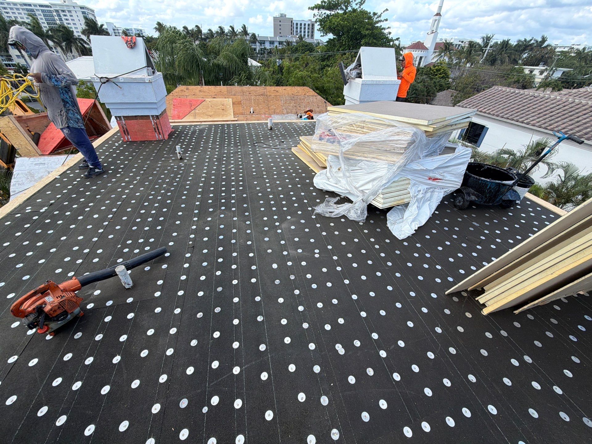 Delray Beach Tile Roof Replacement with Hurricane Strap Reinforcement by Aastro Roofing