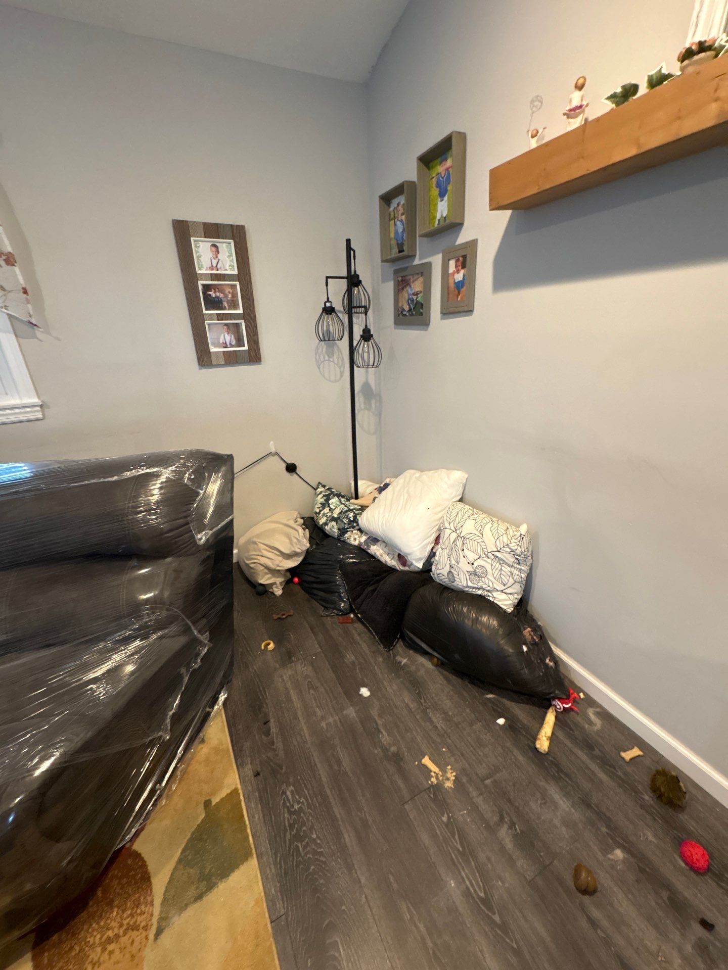 Water Damage Restoration and Full Laminate Floor Installation in Stony Brook by EMS Restoration Corp