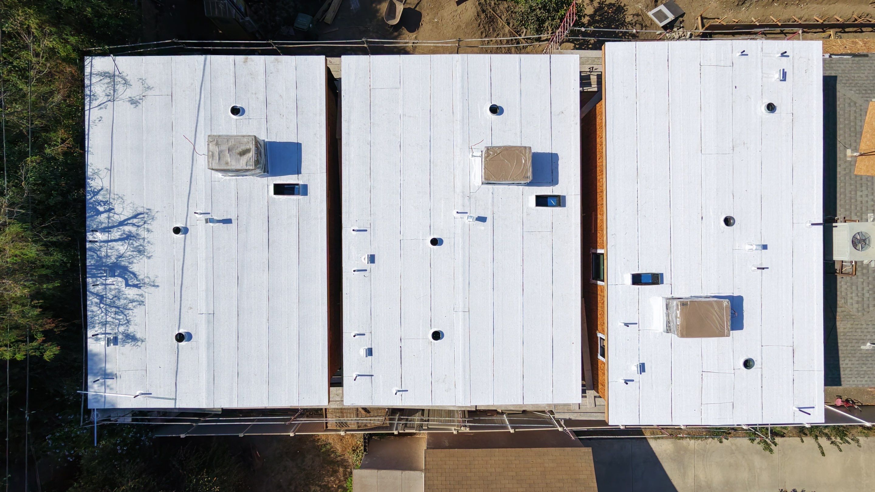 New Multi-Unit Residential Framing and Flat Roof Installation in Van Nuys by Hull Brothers Roofing