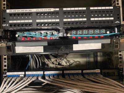 Structured cabling installation by CimaSolutions