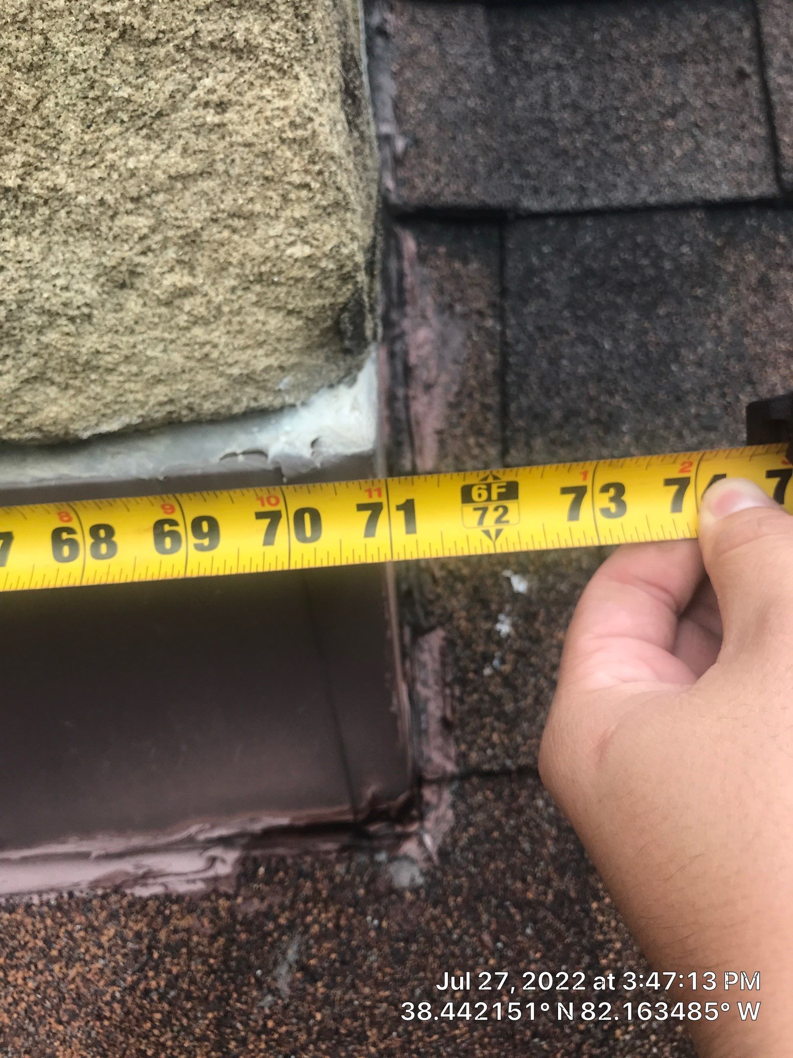 Shingle Roofing with Velux Skylight replacement and stone chimney flashing by Secure Construction Company Inc