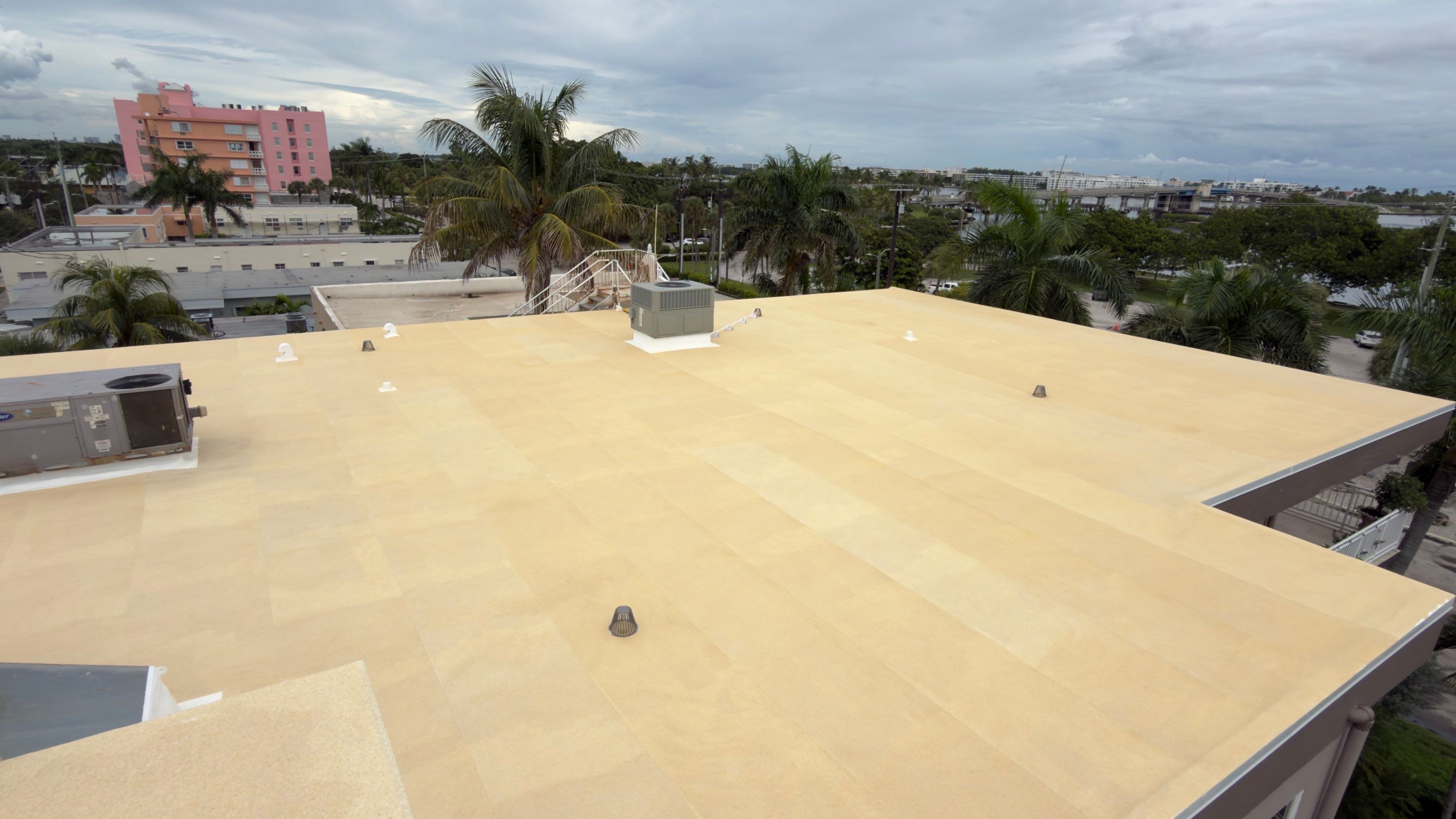 Commercial Roof Restoration for Lake Worth Beach Flat Roof Project by Roof King LLC