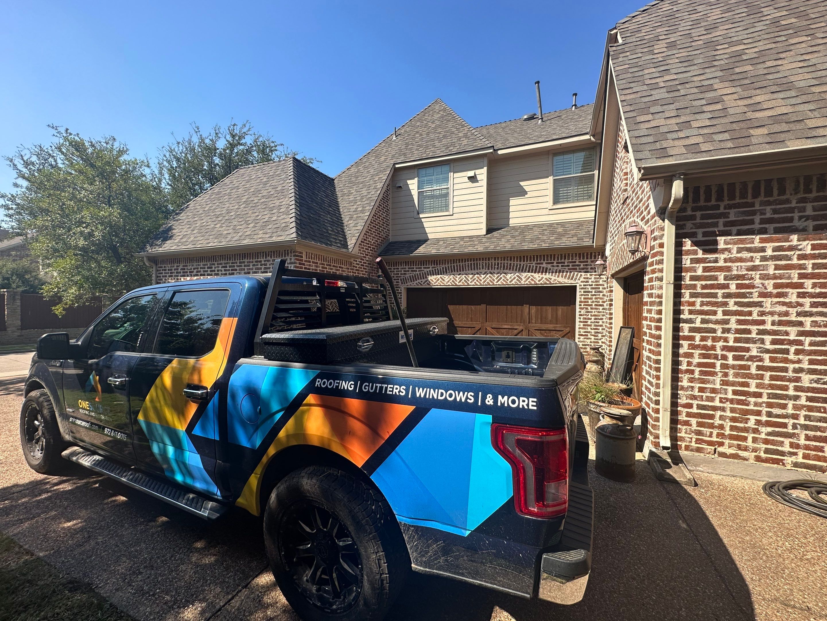 Residential Roofing Installation using CertainTeed Landmark MaxDef Weathered Wood by OneSource Roofing and Restoration