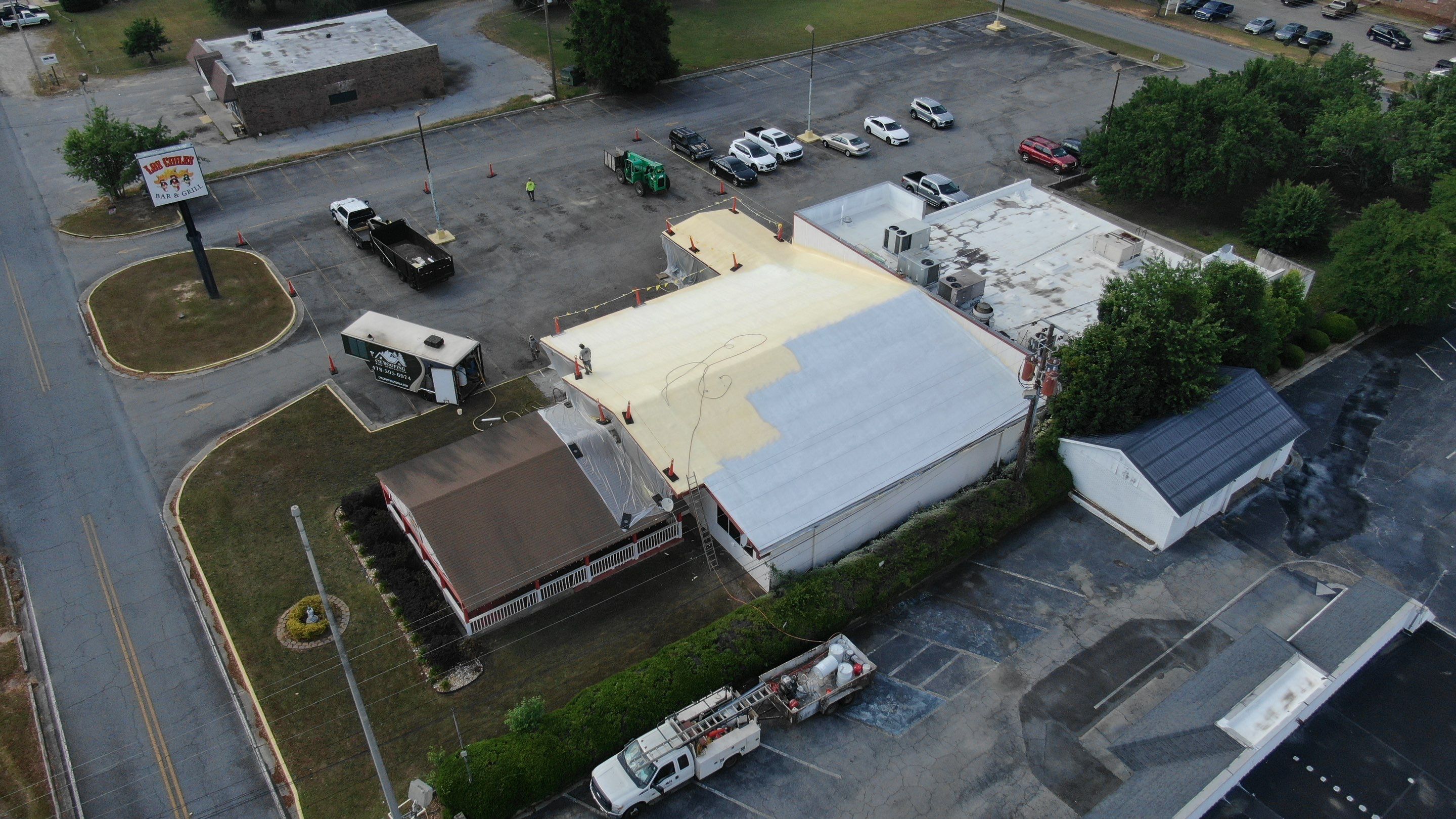 Seamless Spray Foam Roof System  using General Coatings Ultra-Thane 230 HFO 2.8Lb Polyurethane Foam by CTE Roofing and Insulation 