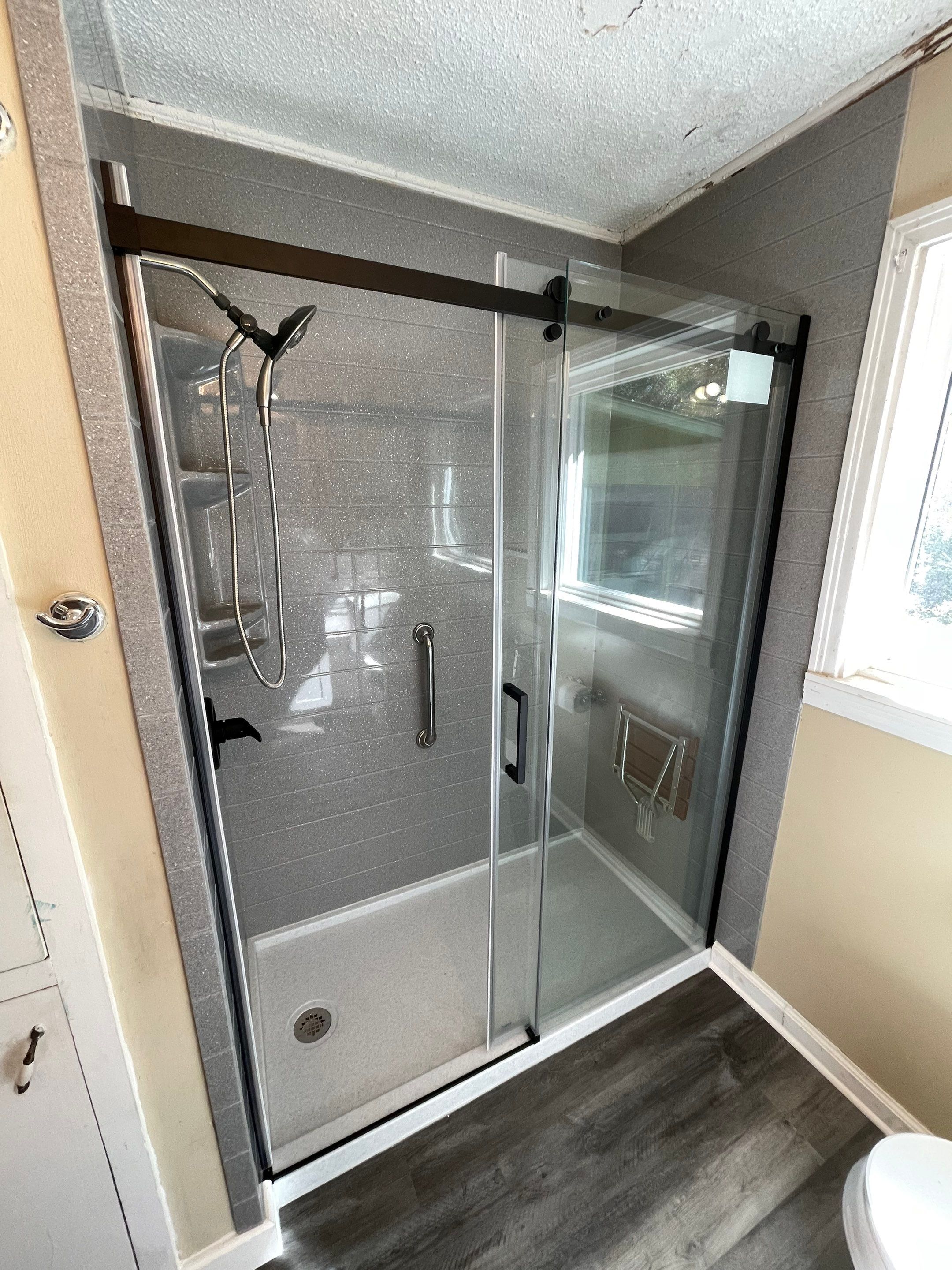 Bathroom Remodel using The Onyx Collection by Ekon Bath, LLC
