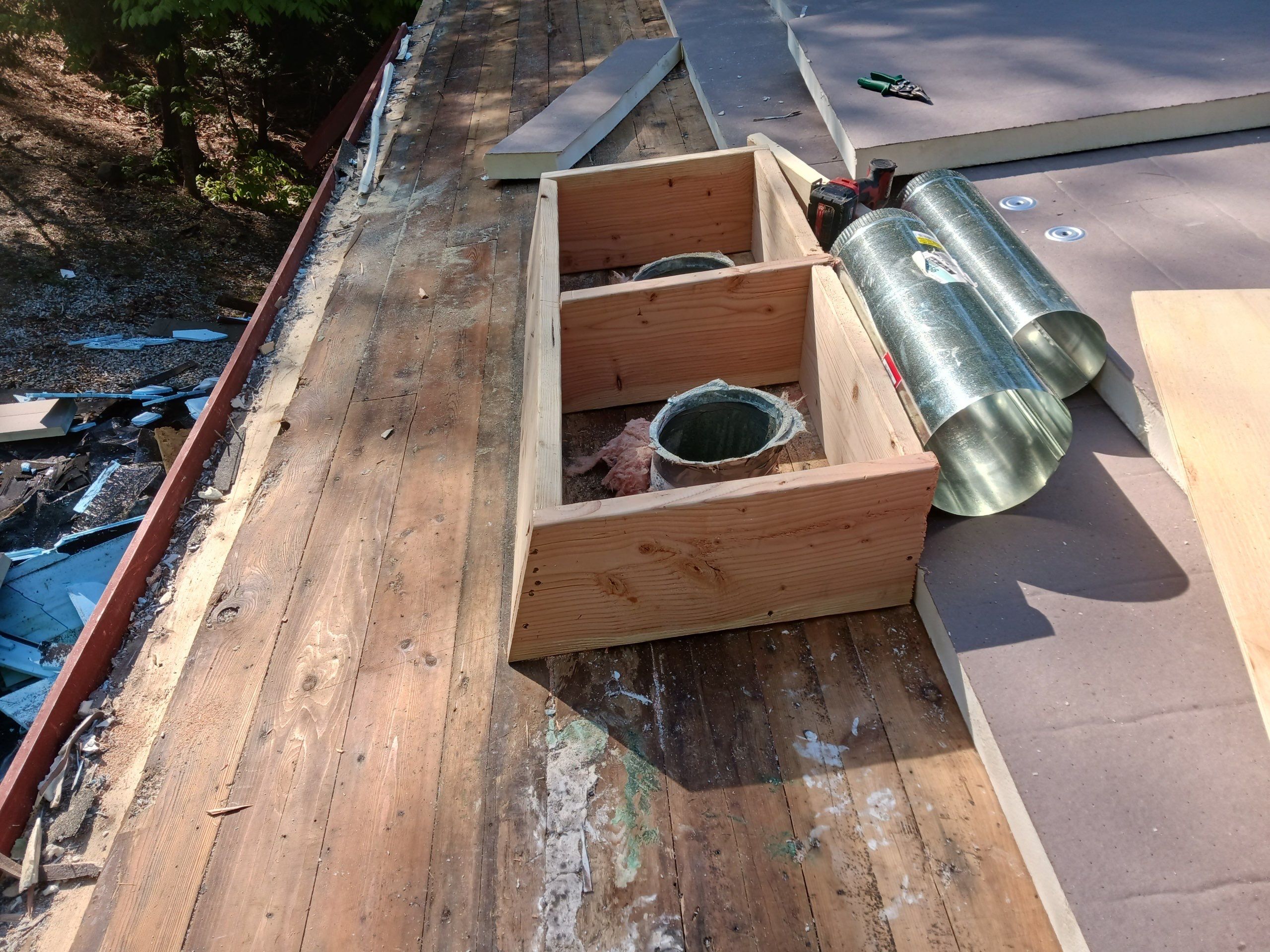 Warm Roof Install On a Deck Home by Tall pine roofing