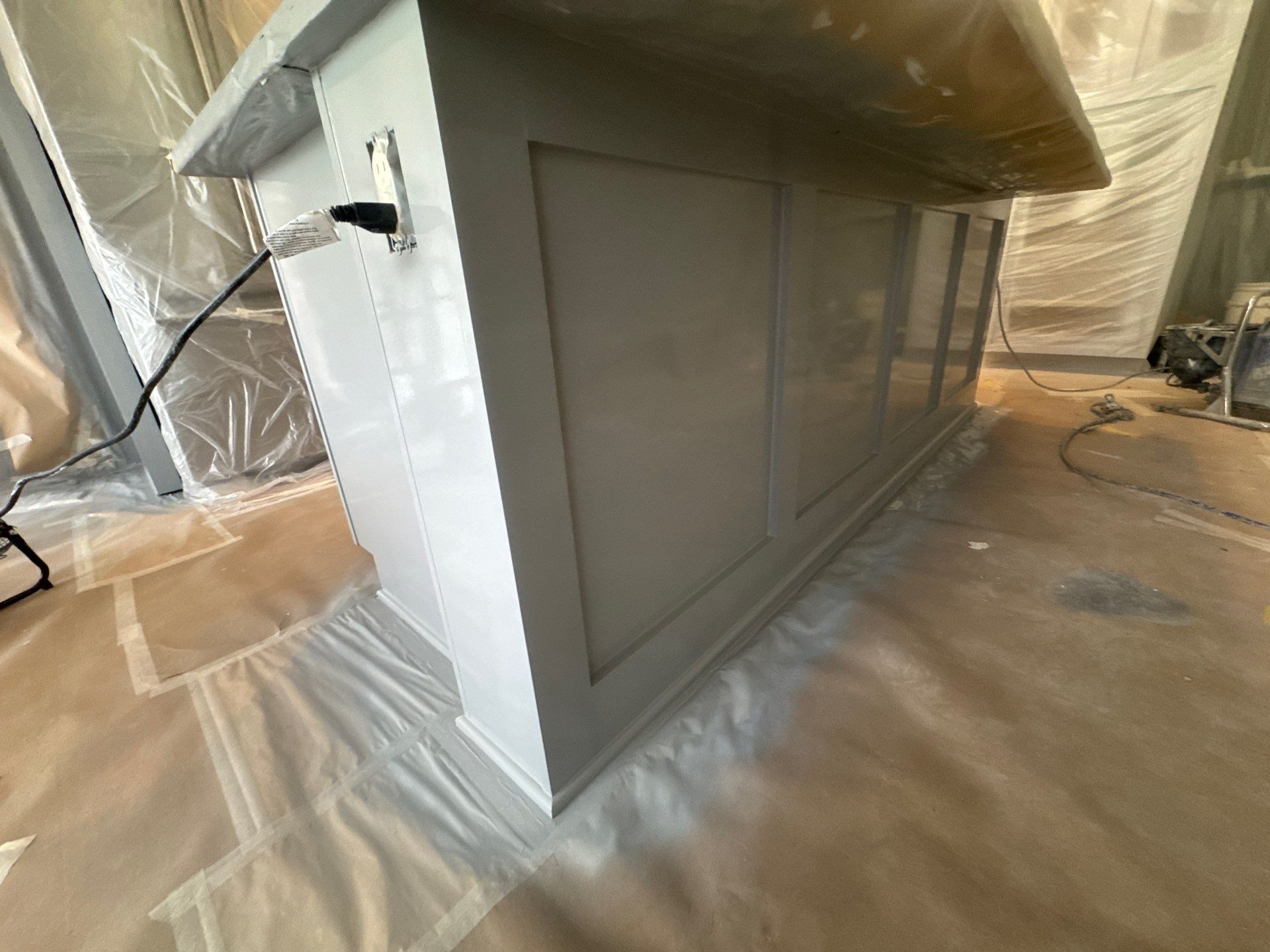 Residential Interior Repaint Color Change on Walls and Cabinets by Midwest Paint LLC