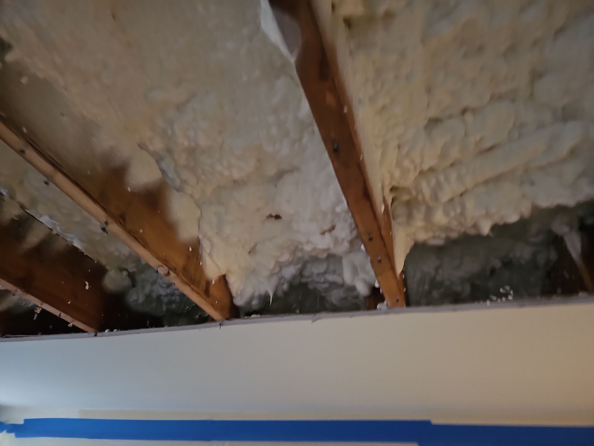 Attic Insulation using open cell spray foam by NYS Foam & Energy